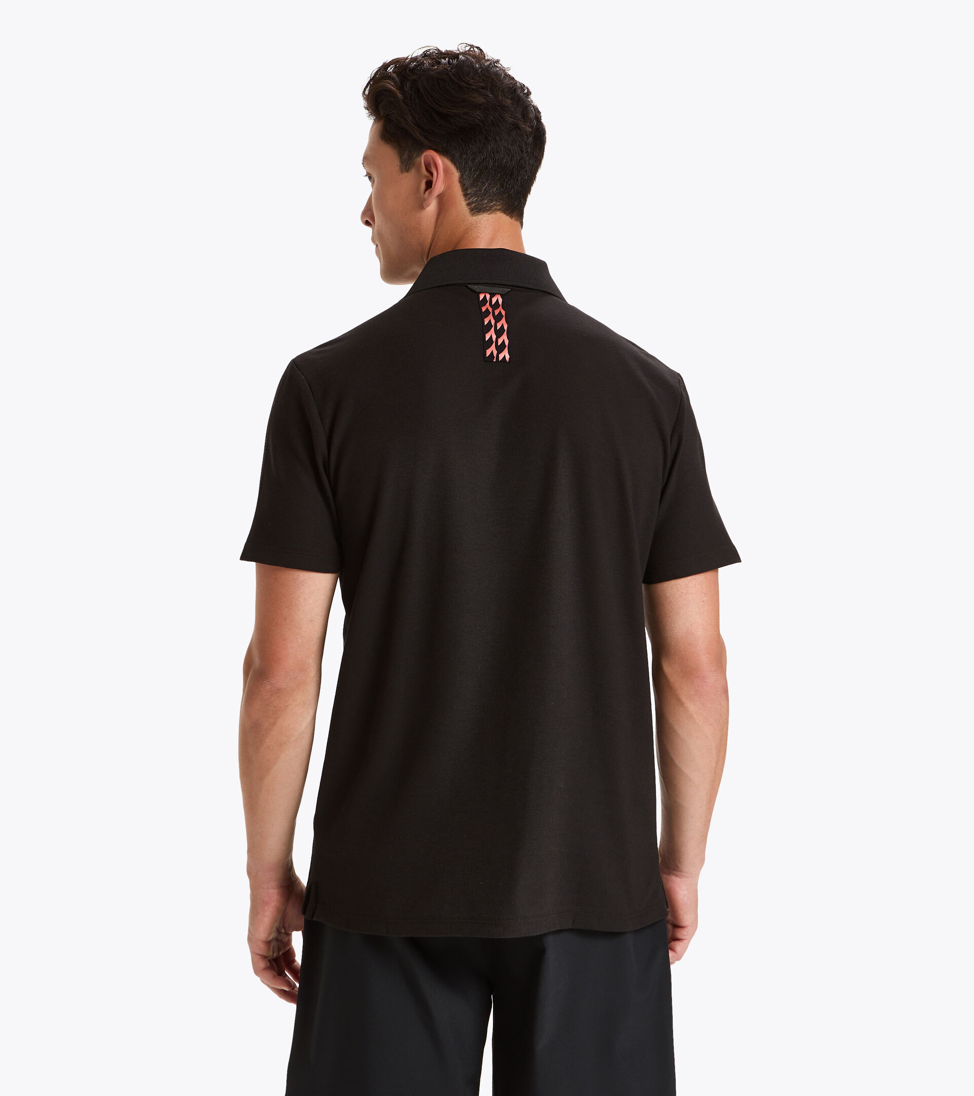 Tennis polo shirt - Men POLO STATEMENT SS BLACK - Diadora