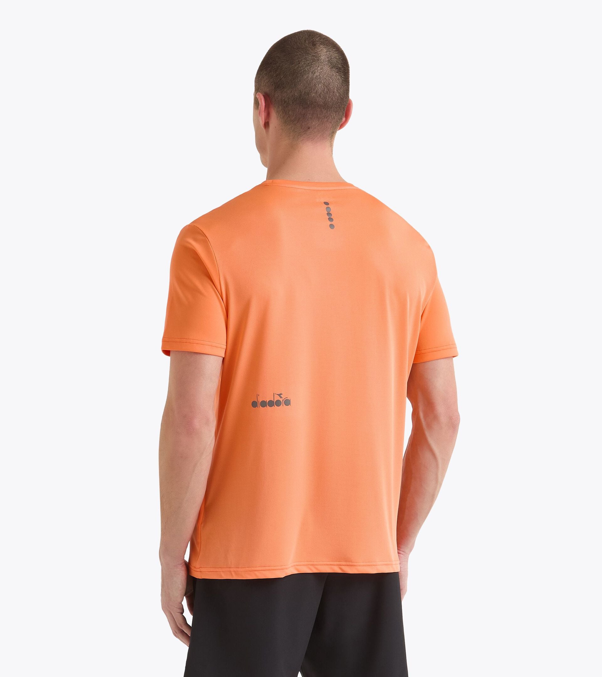 Sports t-shirt - Men RUN SS T-SHIRT ORANGE NECTARINE - Diadora