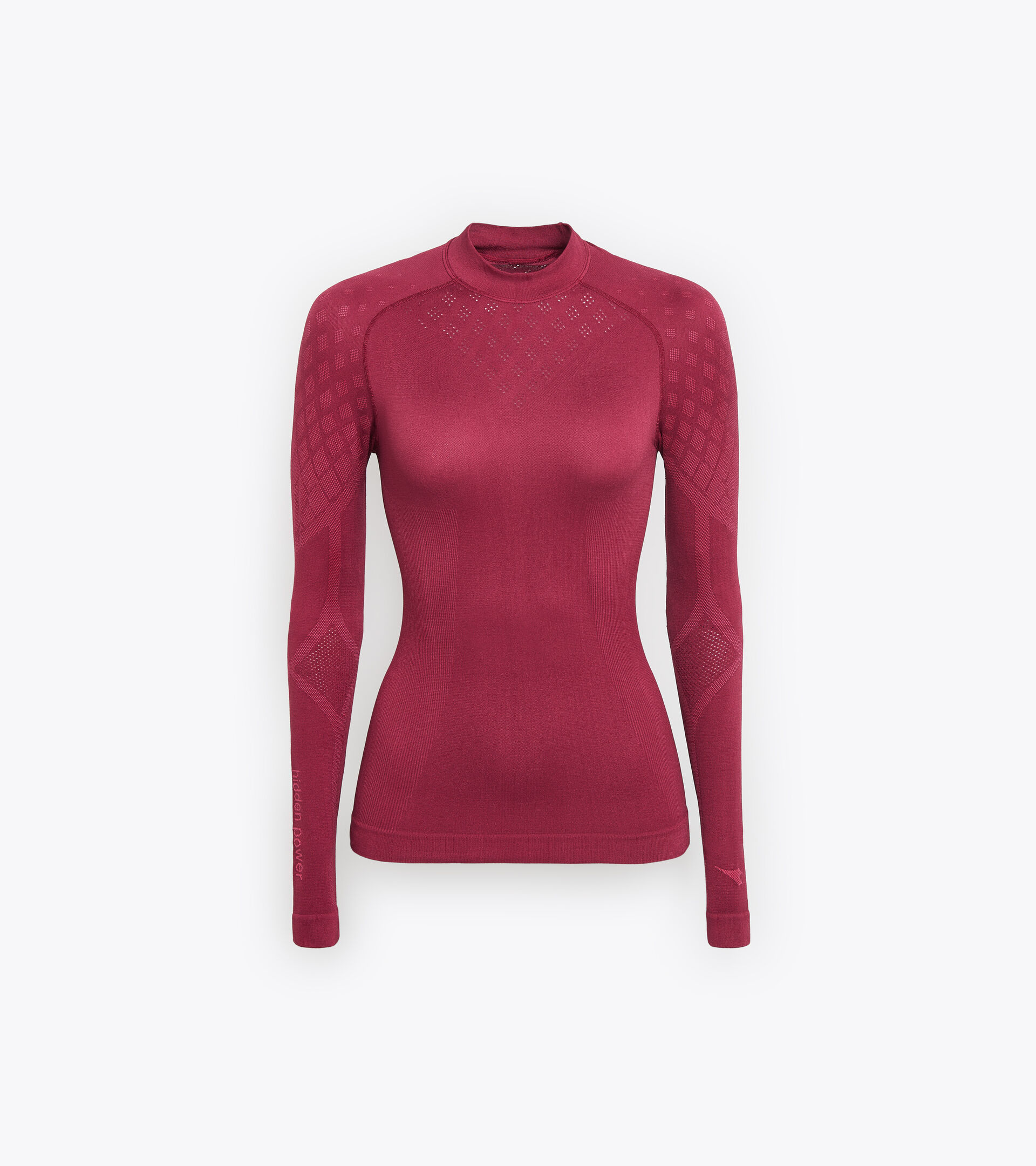 Long-sleeved training t-shirt - Women L. TURTLE NECK ACT VIOLET RUBINE - Diadora