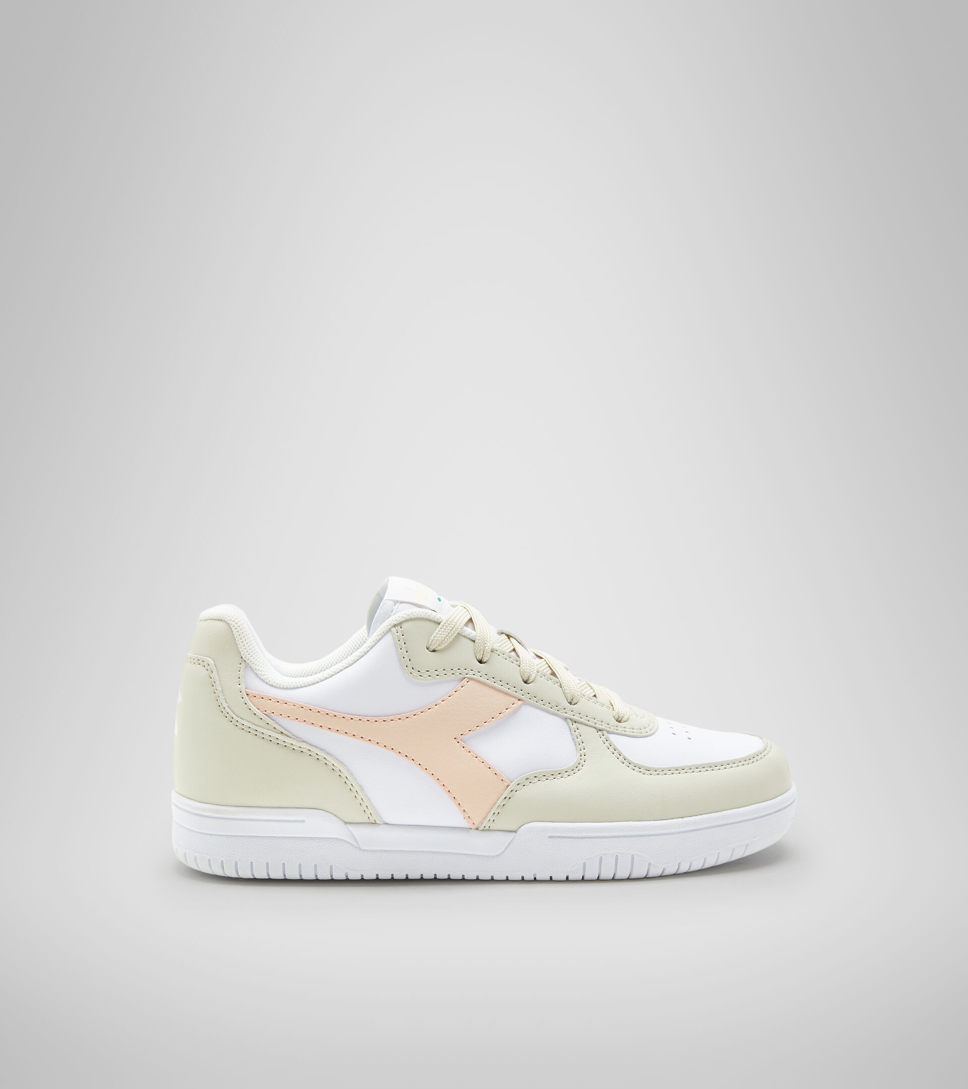 Sports shoes - Youth 8-16 years RAPTOR LOW GS WHITE BONE/PASTEL ROSE TAN - Diadora