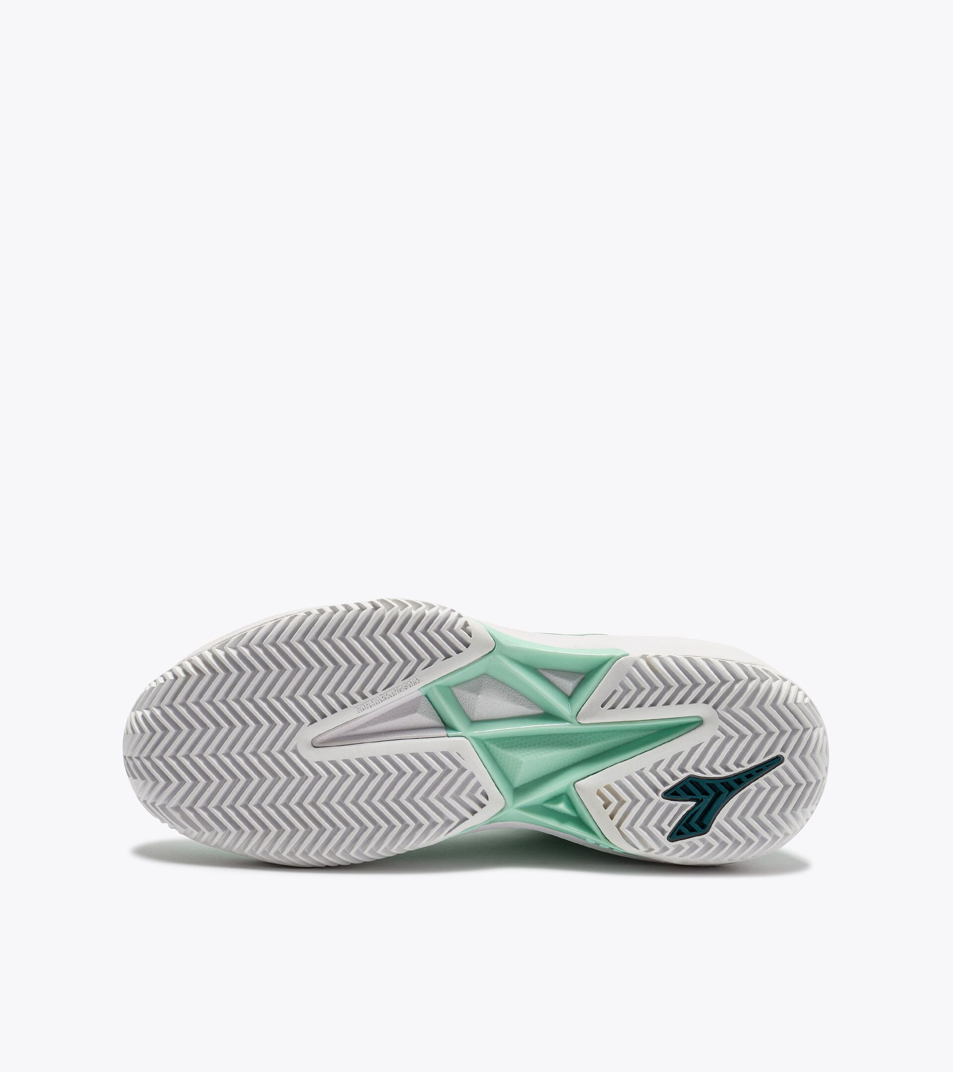 Chaussures de tennis pour terrains en terre battue - Joueuses rapides - Femme
 S. CHALLENGE 7 W SL CLAY VERDE BAIA/BIANCO - Diadora