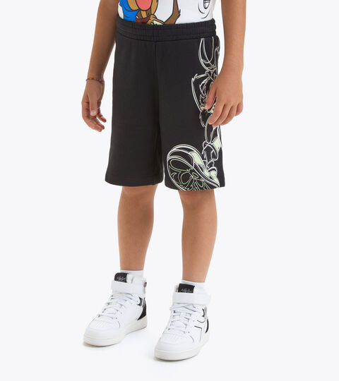 Cotton bermuda shorts - Boys & Girls JU.BERMUDA WB BLACK - Diadora