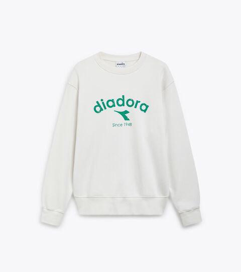 Crewneck sweatshirt - Gender Neutral
 SWEATSHIRT CREW ATHL. LOGO WHITE MILK - Diadora