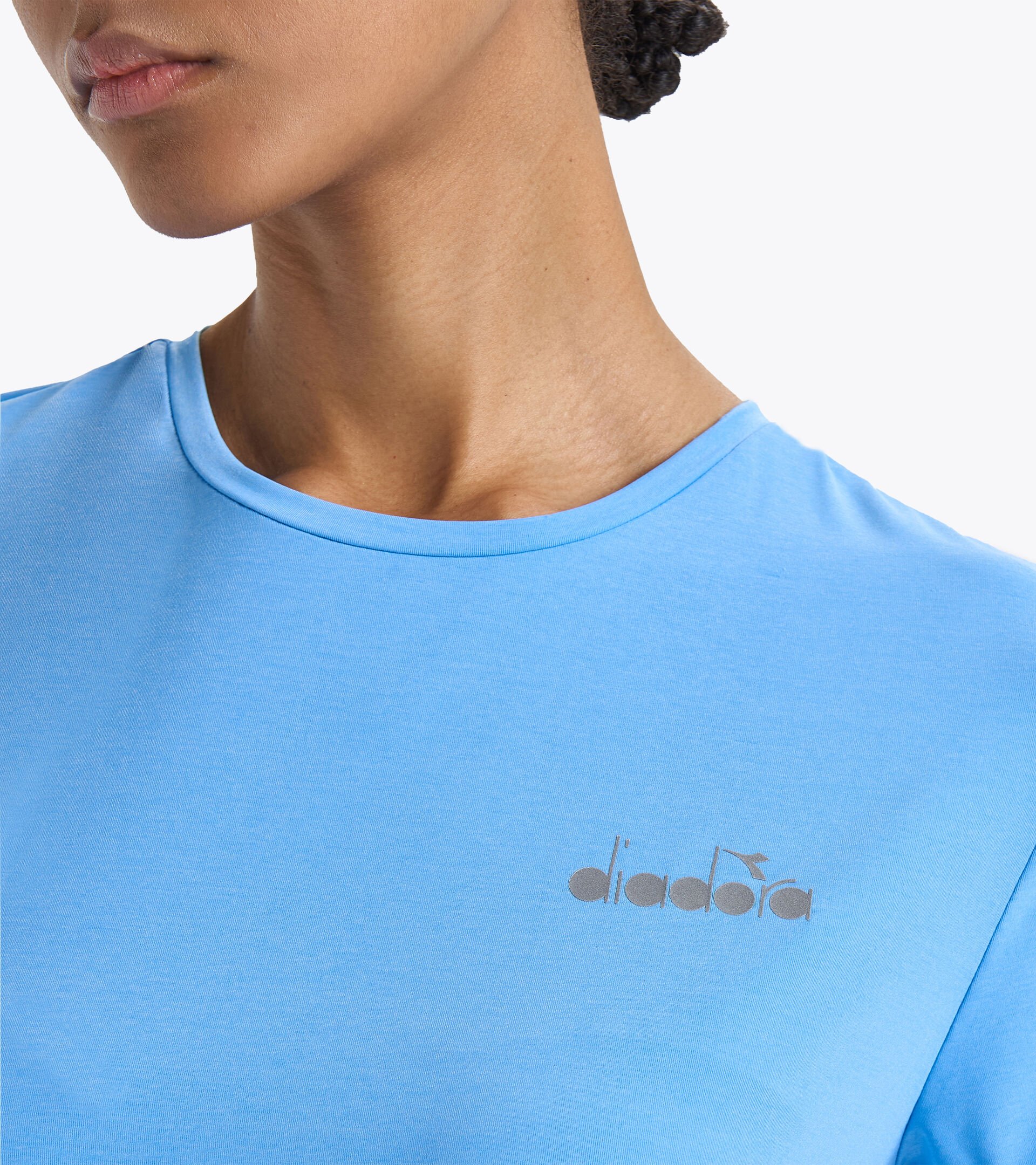 Running t-shirt - Women  L. SS T-SHIRT BE ONE BONNIE SKY-BLUE - Diadora