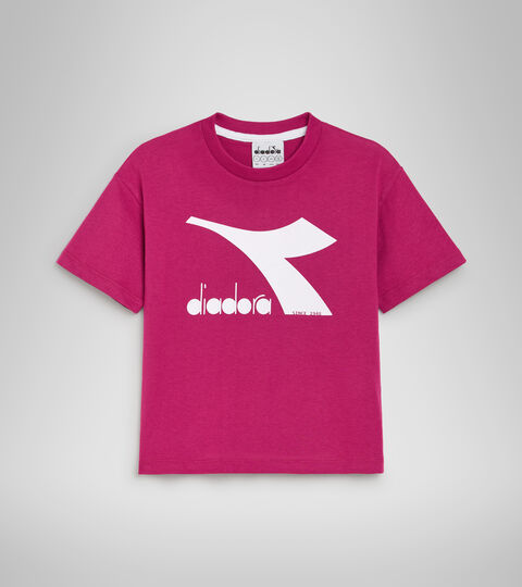 T-shirt sportiva - Bambini/e JU. T-SHIRT SS CHROMIA VIOLA LAMPONE - Diadora