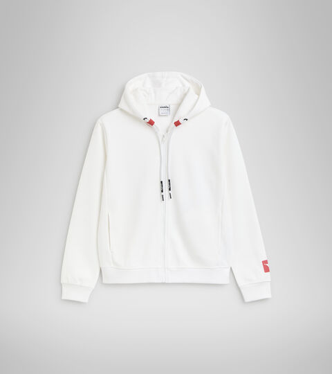 L. FZ HOODIE URBANITY, OPTICAL WHITE Sports sweatshirt - Women L. FZ HOODIE URBANITY OPTICAL WHITE - Diadora