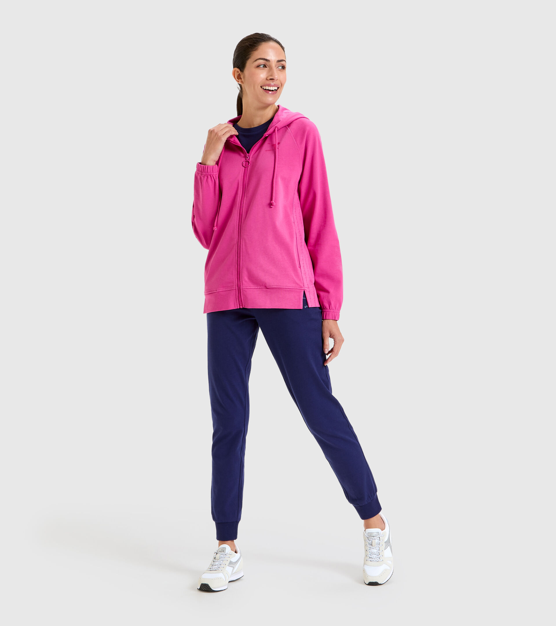 Cotton sports tracksuit - Women L.TRACKSUIT HD CORE PINK IBIS - Diadora