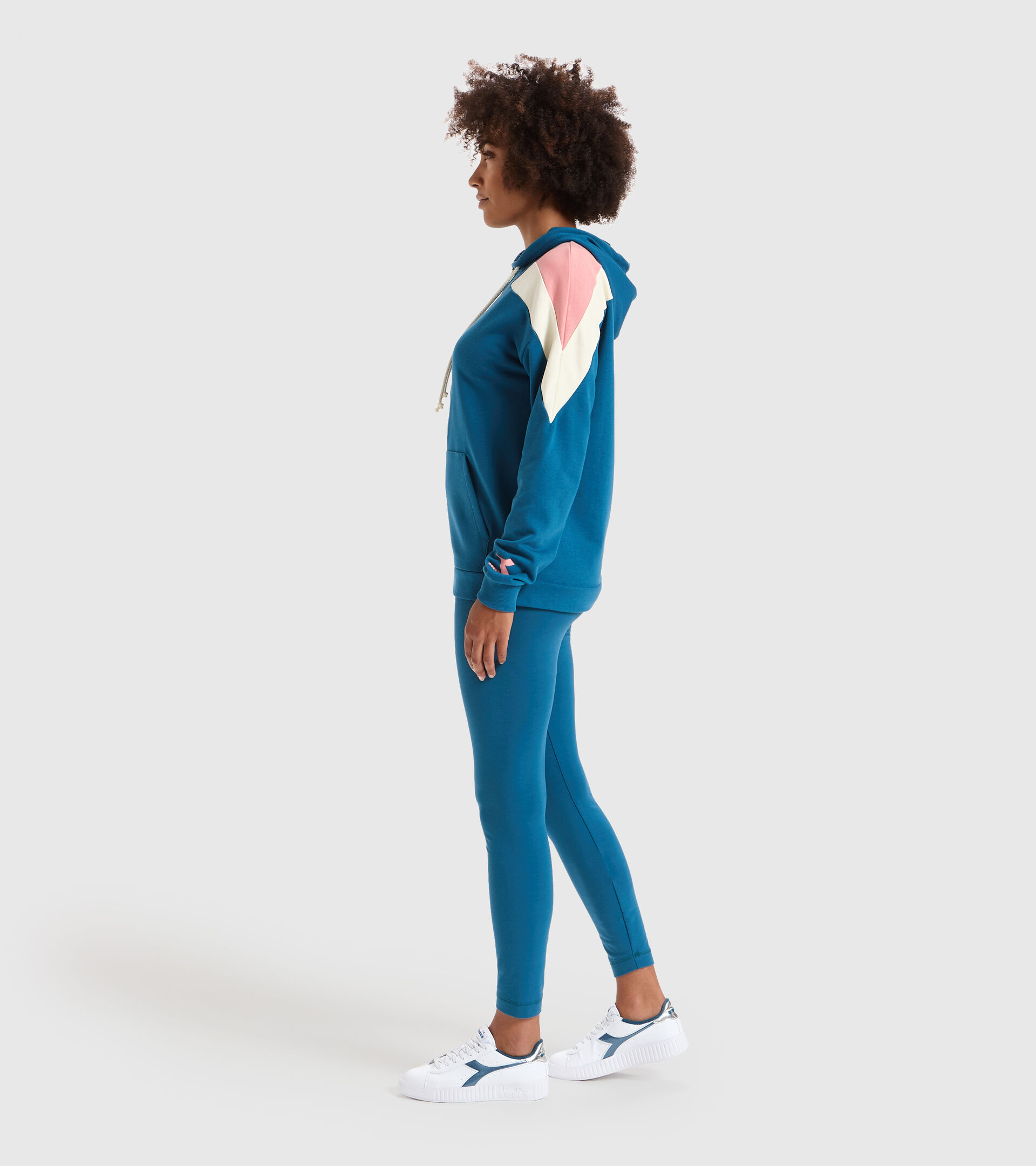 Apparel Sport DONNA L.TRACKSUIT HD FZ CORE BLUE MORROCAN Diadora