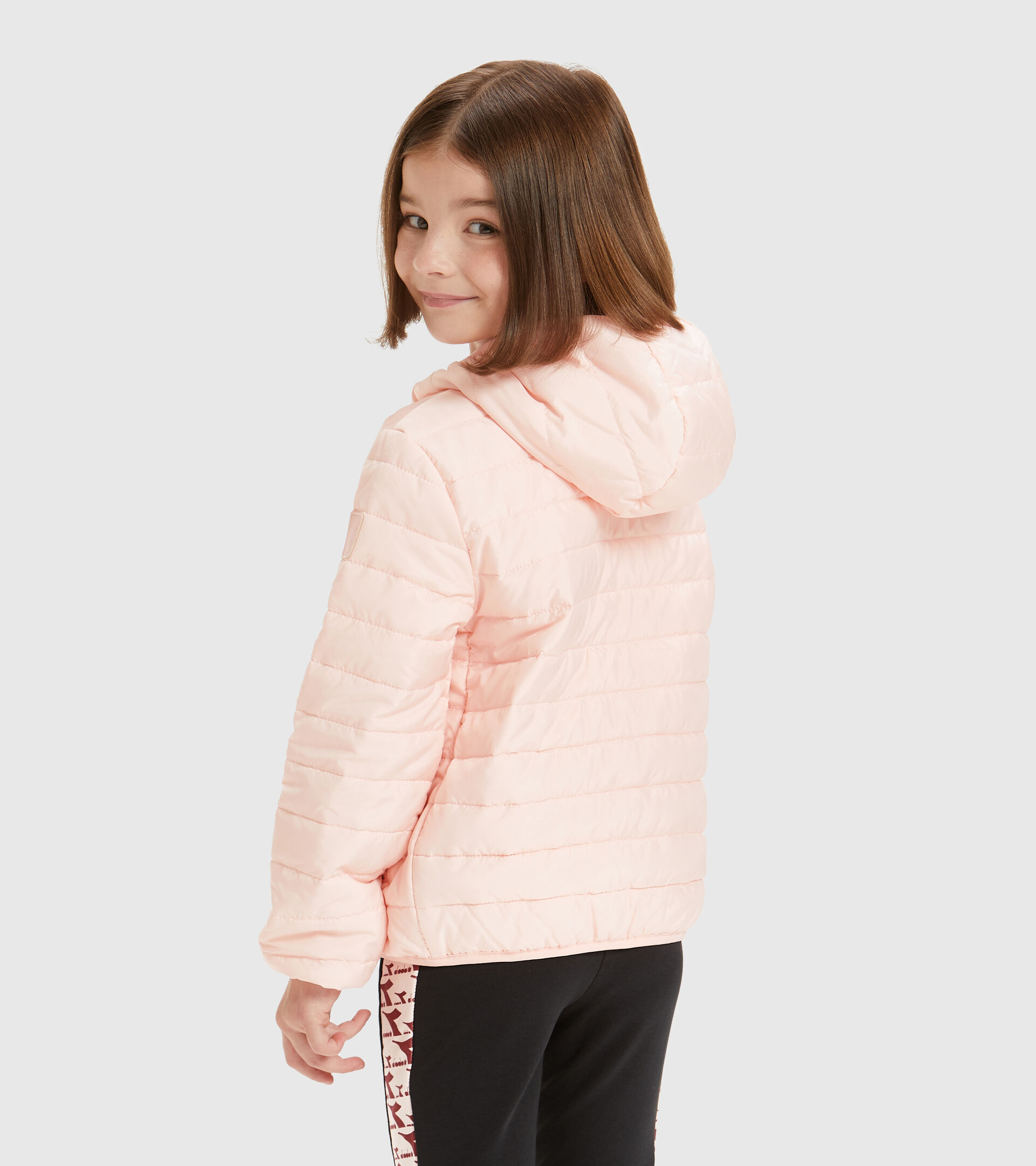 Sports trousers - Kids JU.HOODIE LIGHT JACKET VEILED PINK - Diadora