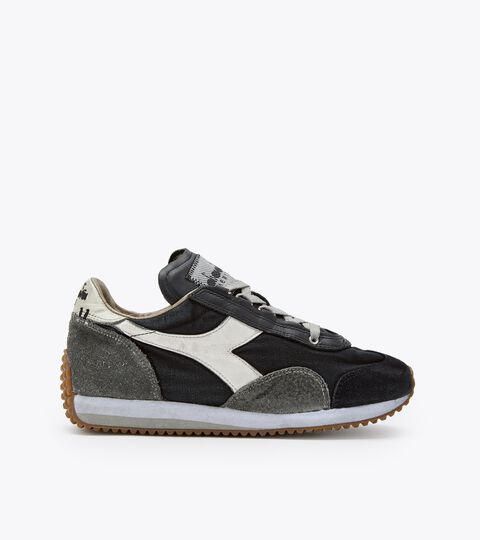 Heritage shoe - Unisex EQUIPE H DIRTY STONE WASH EVO BLACK/GRAY (C2541) - Diadora