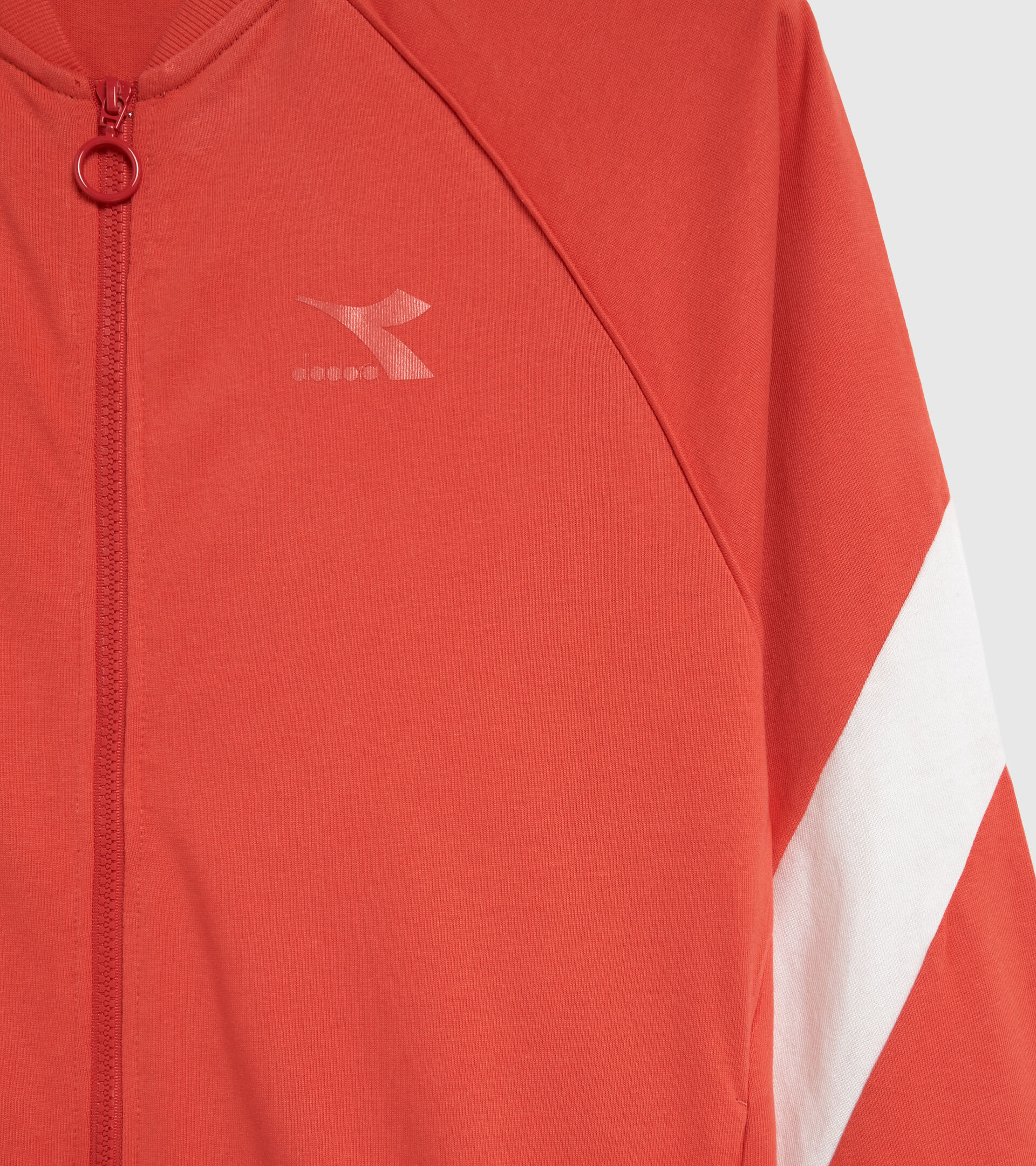 Cotton sports tracksuit - Women L.TRACKSUIT FZ CORE HOT CORAL - Diadora