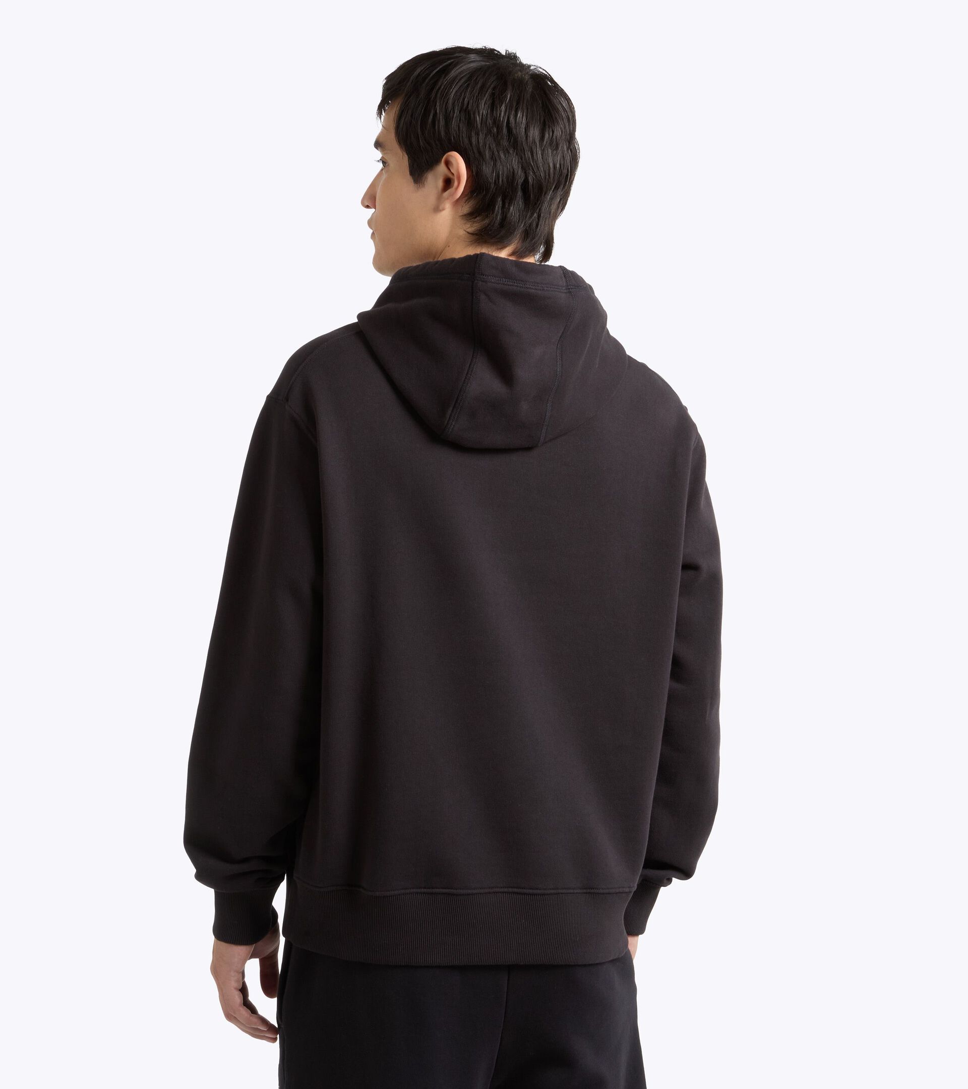 Legacy Hooded Sweatshirt - Made In Italy - All-gender HOODIE LEGACY JET BLACK - Diadora