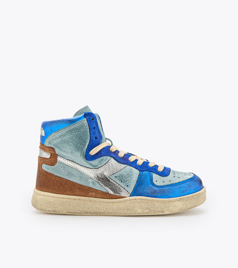 Heritage-Schuh - Damen MI BASKET METAL PIGSKIN USED WN STERNENLICHT BLAU - Diadora