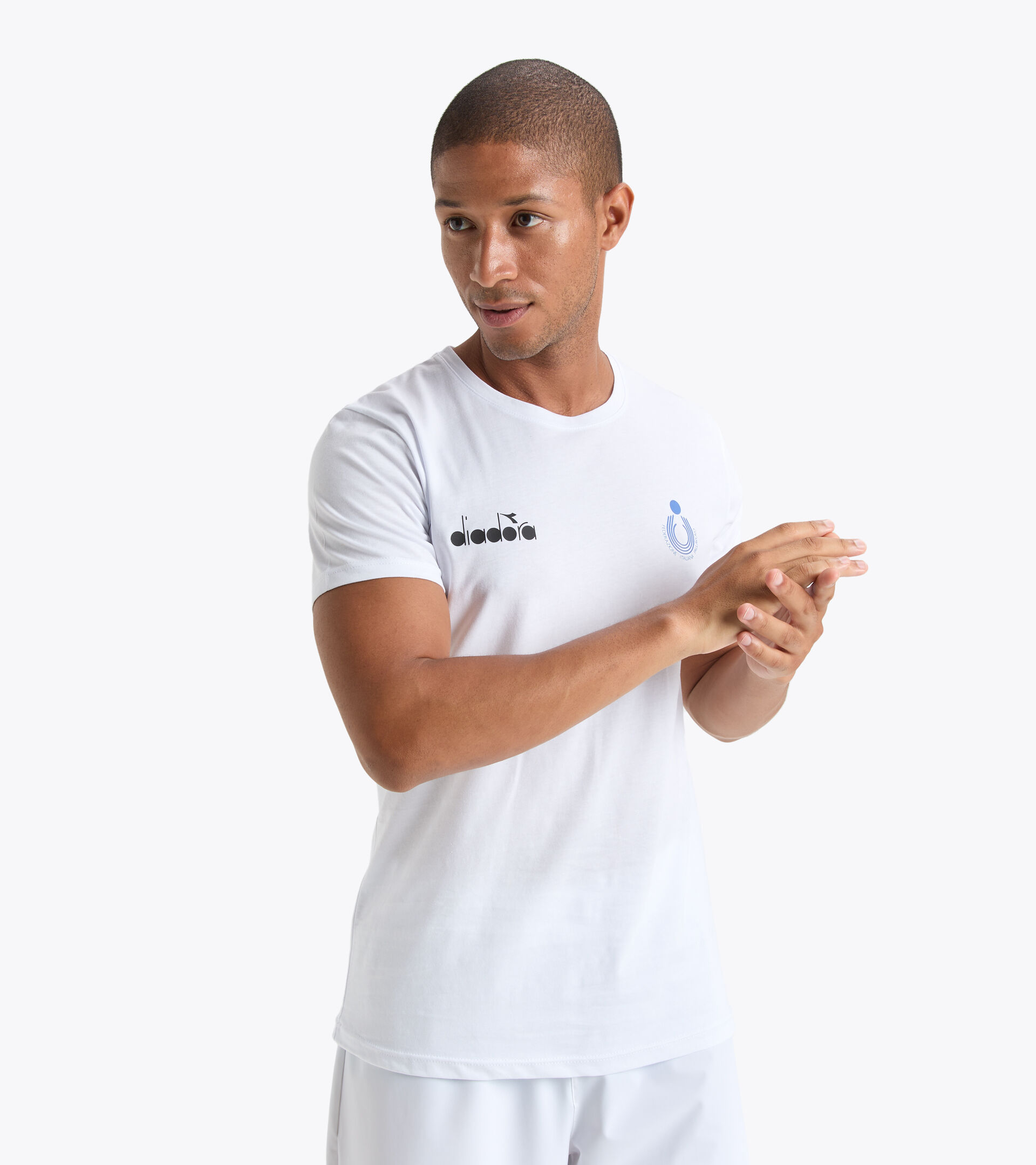 Representative t-shirt - Italy National Volleyball Team T-SHIRT RAPPRESENTANZA BV ITALIA OPTICAL WHITE - Diadora