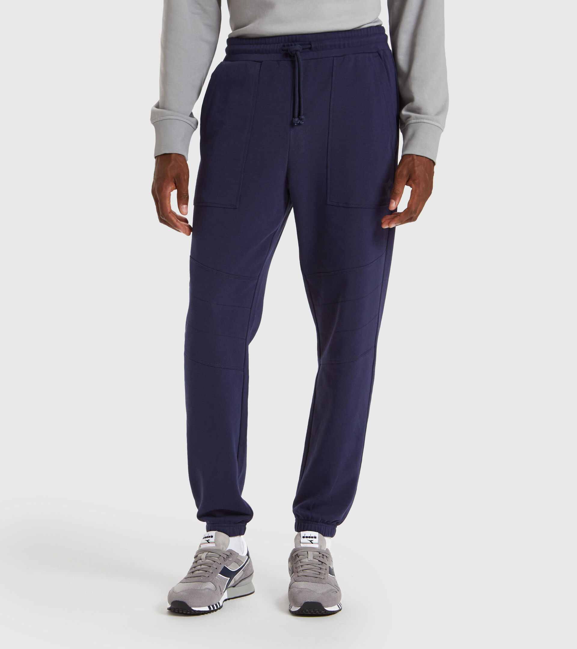 Sports trousers - Men PANTS CUFF SHIELD CLASSIC NAVY - Diadora