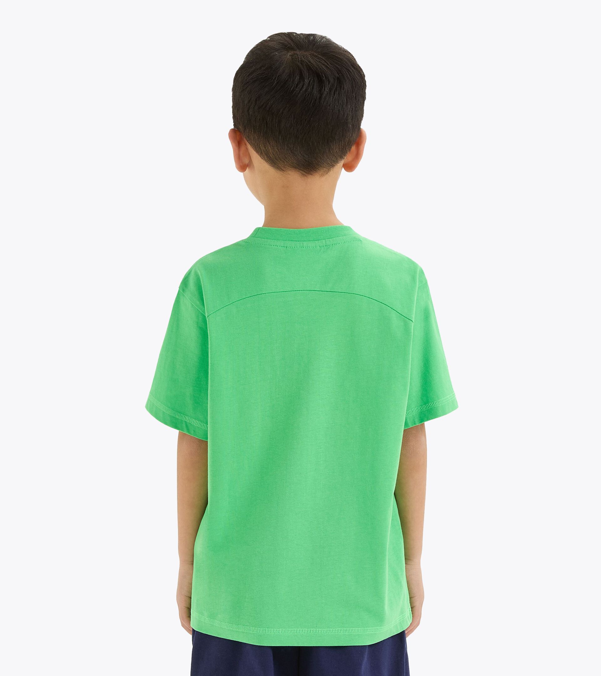 Camiseta de algodón - Niños y adolescentes
 JB.T-SHIRT SS RIDDLE VERDE VENENO - Diadora