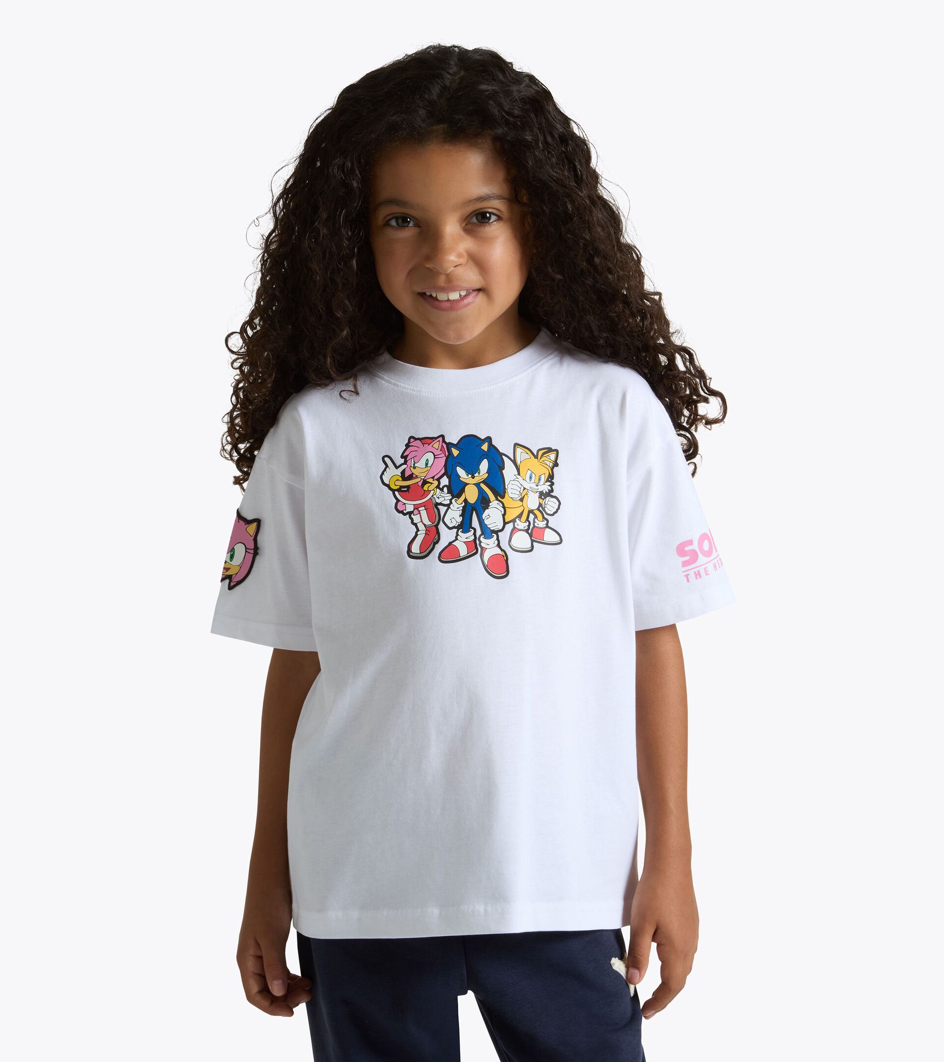 Camiseta de manga corta - Ni&ntilde;os y ni&ntilde;as JU. T-SHIRT SS SONIC ROSA CACHEMIRA - Diadora