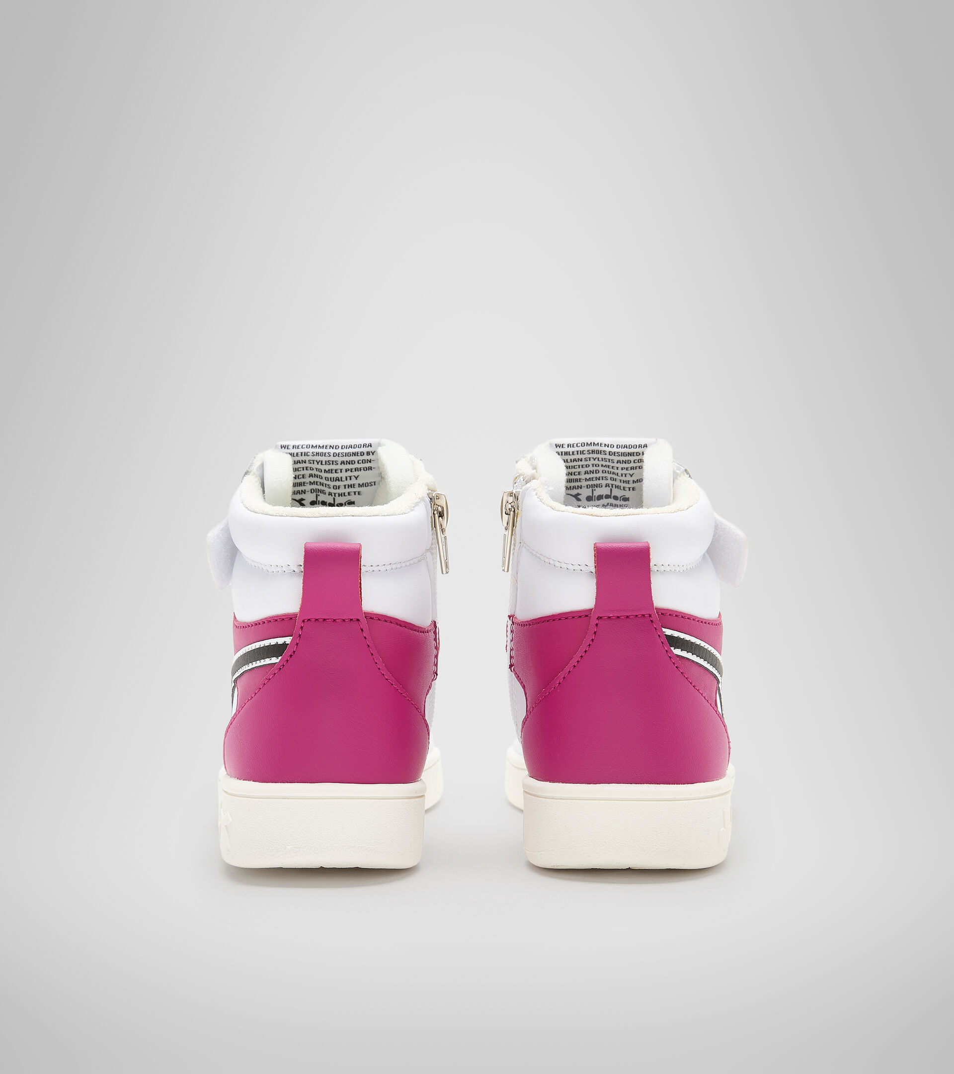 Sports shoes - Kids 4-8 years MAGIC BASKET MID PS WHITE/CREAM BLUSH/BLACK - Diadora