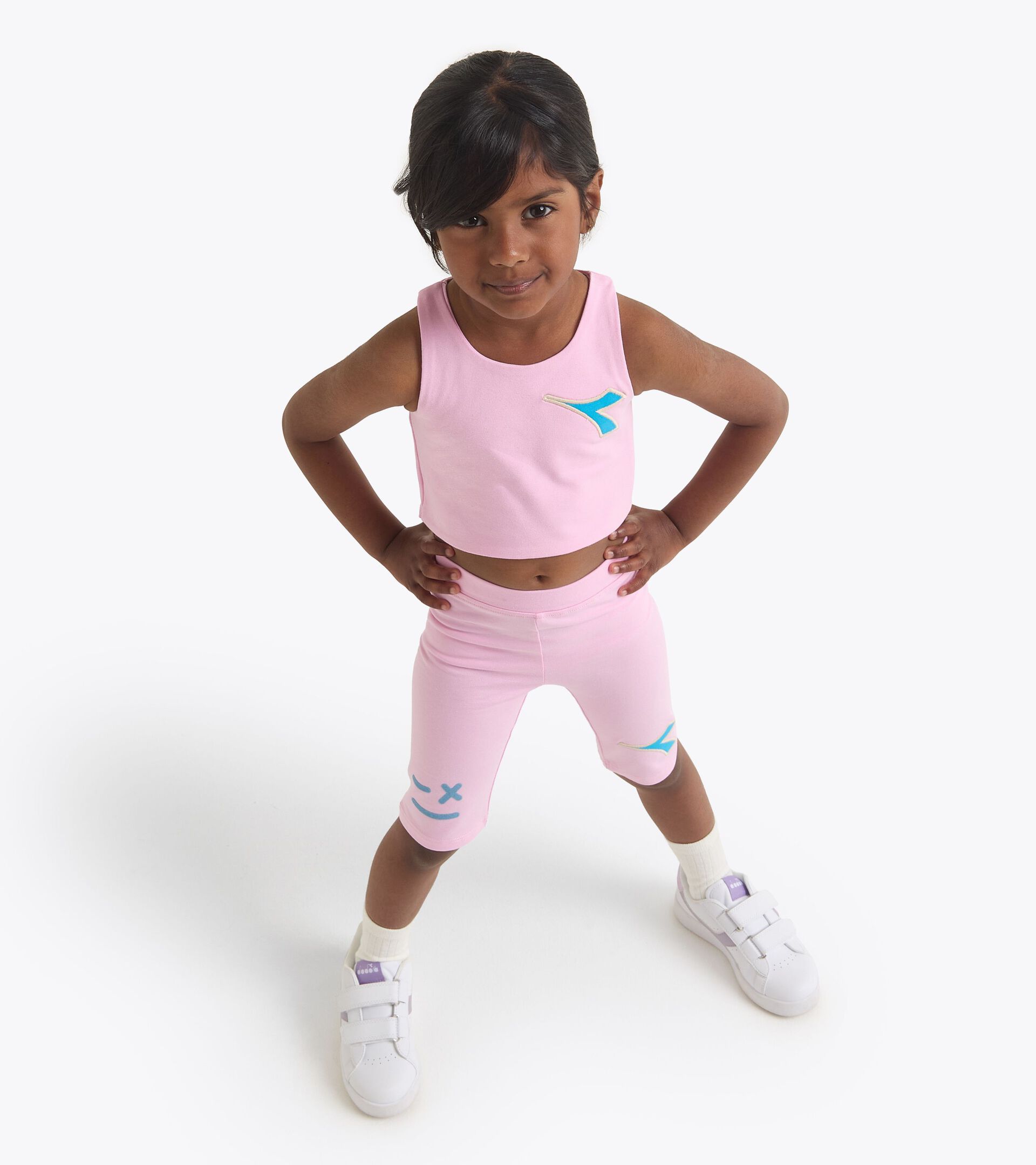 Conjunto - Corte cómodo - Niña JG. SET CYCLIST TD APENAS ROSA - Diadora