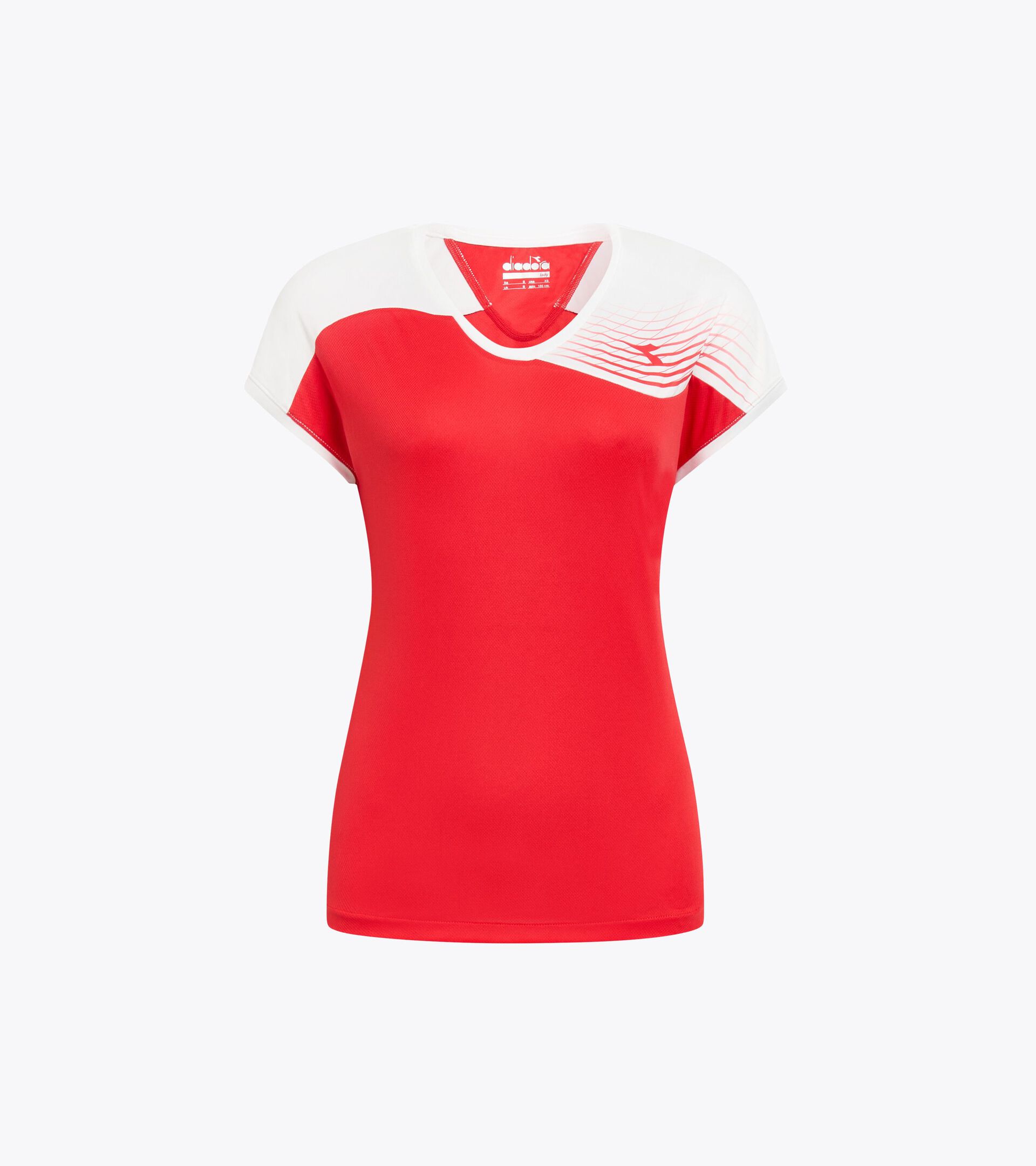 Tennis T-shirt - Women L. T-SHIRT COURT TOMATO RED - Diadora