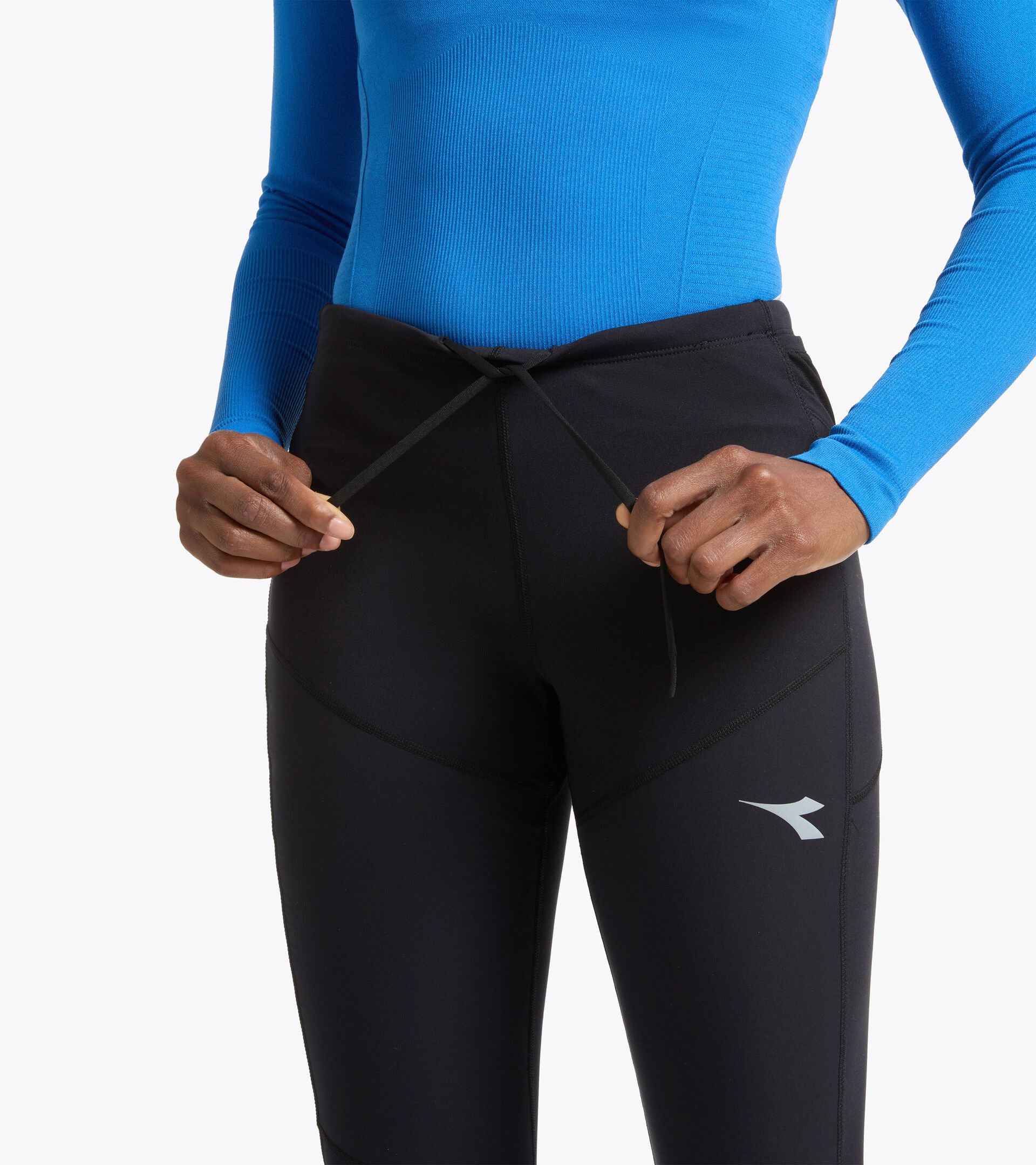 Mallas termorreguladoras con tejido FIBRAZERO - Winter Protection - Mujer L. RUN TIGHTS WINTER FIBRAZERO NEGRO - Diadora