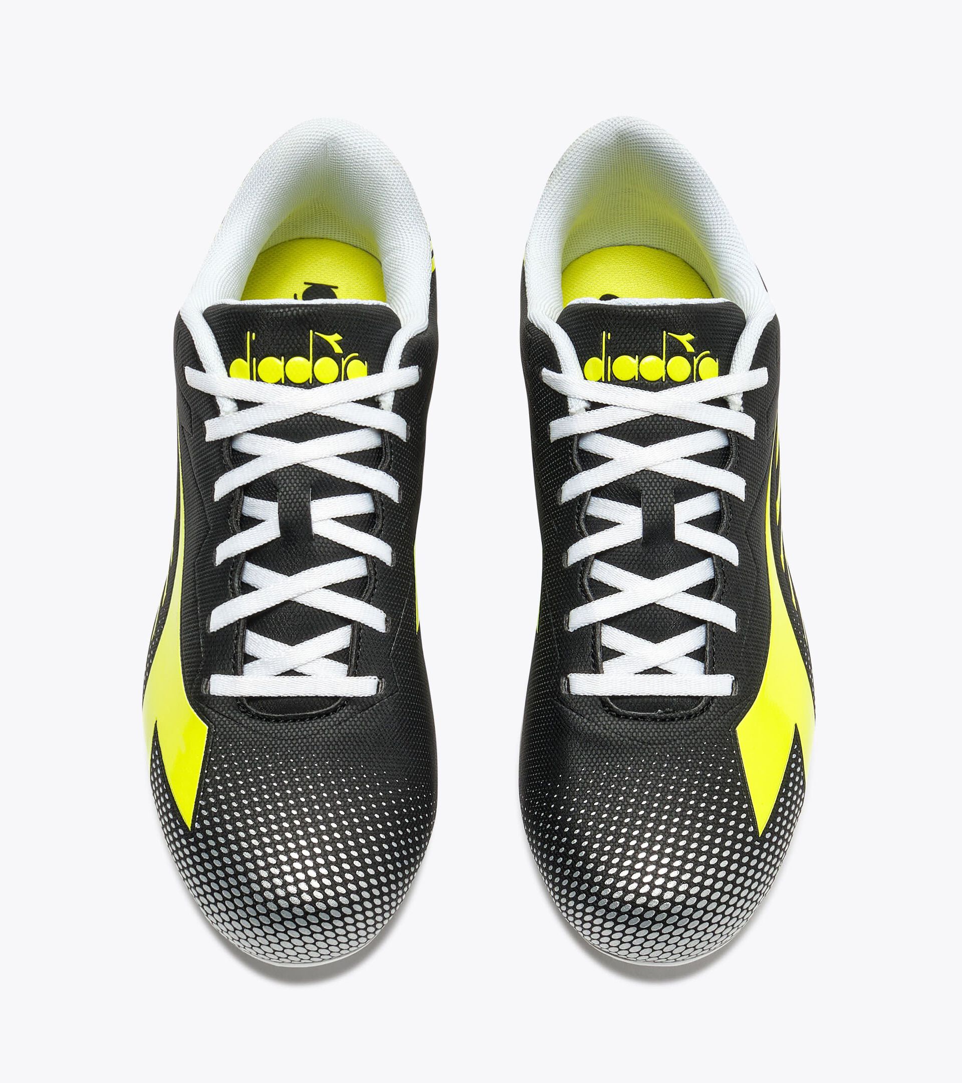 Calcio boots for firm grounds - Men&rsquo;s
 PICHICHI 8 MG14 BLACK/YELLOW FL DD/SILVER DD - Diadora