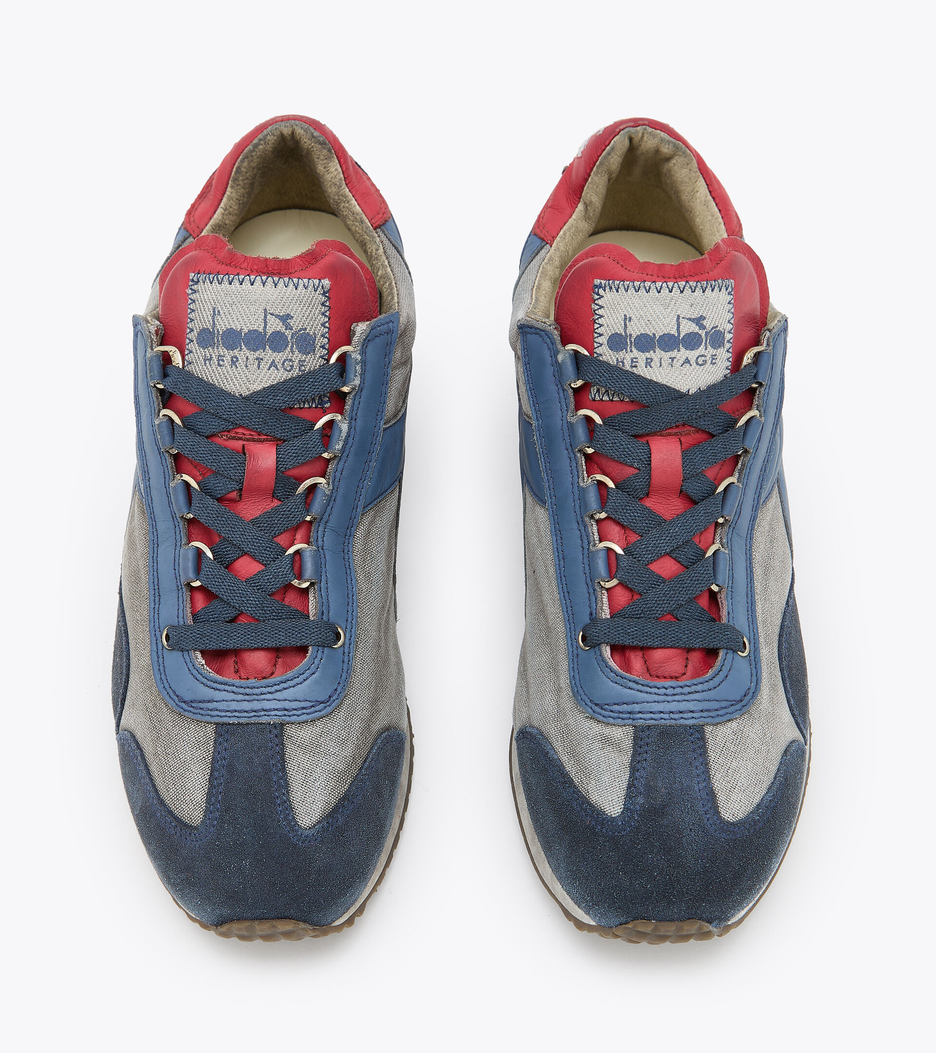 Heritage shoe - Gender neutral EQUIPE H DIRTY STONE WASH EVO VAPOR BLUE/BERING SEA - Diadora