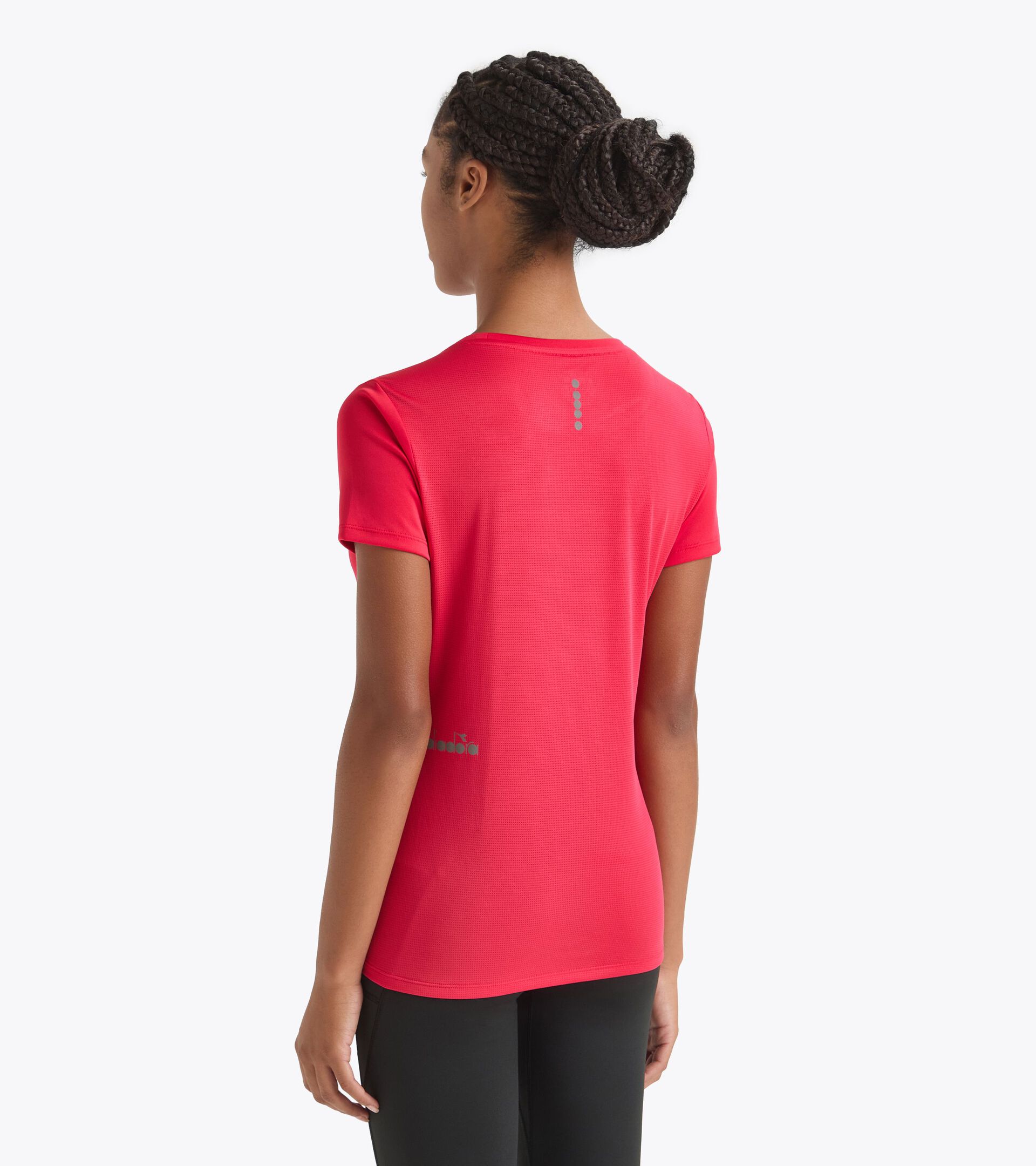 T-shirt de sport - Femme L. SS T-SHIRT RUN ROUGE TOREADOR - Diadora