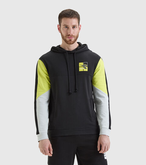 Cotton sweatshirt - Men HOODIE SWEAT WEAVE BLACK - Diadora