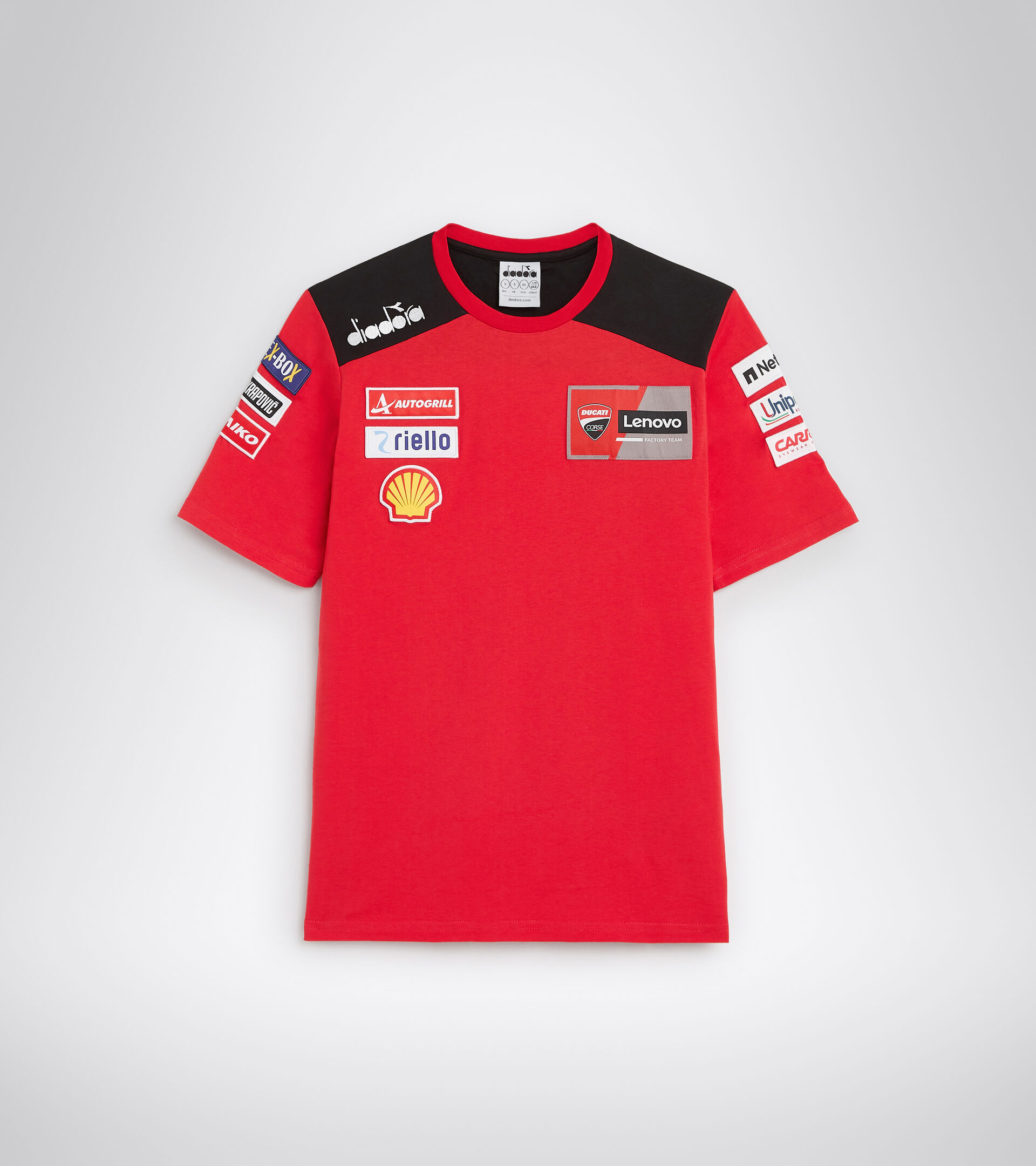 Camiseta deportiva réplica Ducati MotoGP 22 - Hombre
 T-SHIRT DUCATI REPLICA MGP22 DUCATI MGP ROJO/NEGRO - Diadora
