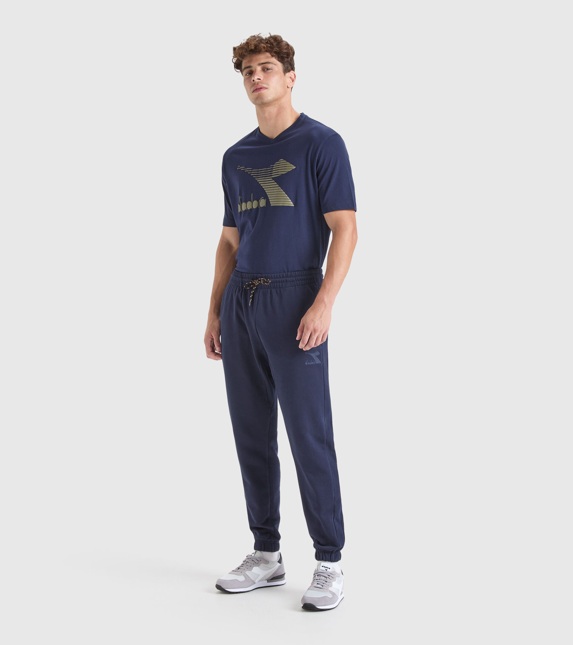 Sporthose aus Baumwolle - Herren PANTS CUFF DRIFT MARINEBLAU - Diadora