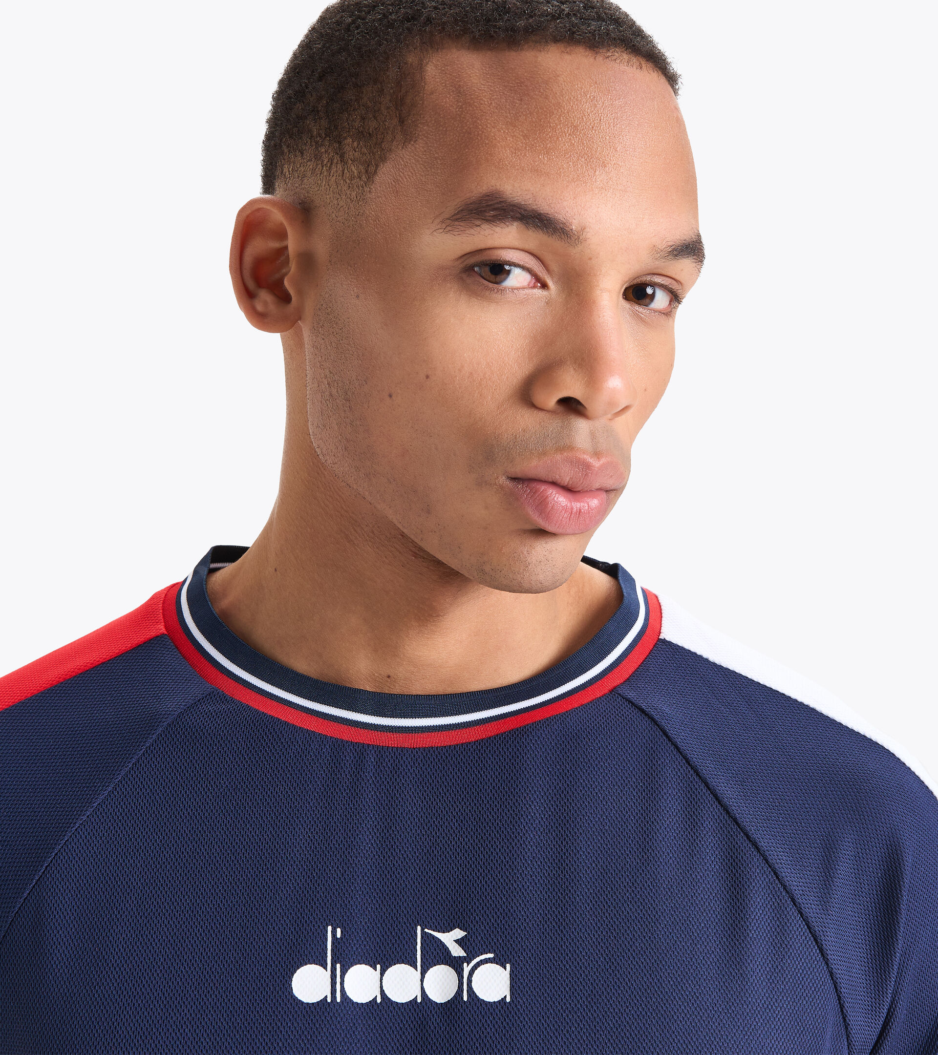 Camiseta de tenis - Hombre SS T-SHIRT ICON NEGRO IRIS - Diadora