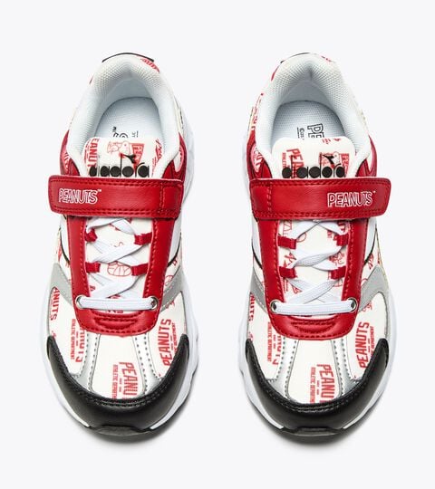 SAO-KO 280 PEANUTS PS, WHITE/BLACK/SALSA Peanuts sports sneakers - Boys - 4 to 8 years old SAO-KO 280 PEANUTS PS WHITE/BLACK/SALSA - Diadora