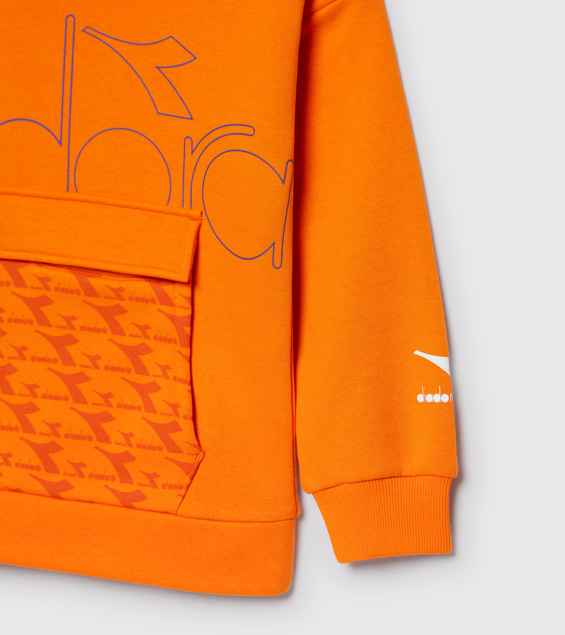 Sudadera con capucha - Niños JB.HOODIE HOOPLA NARANJA KAKI - Diadora