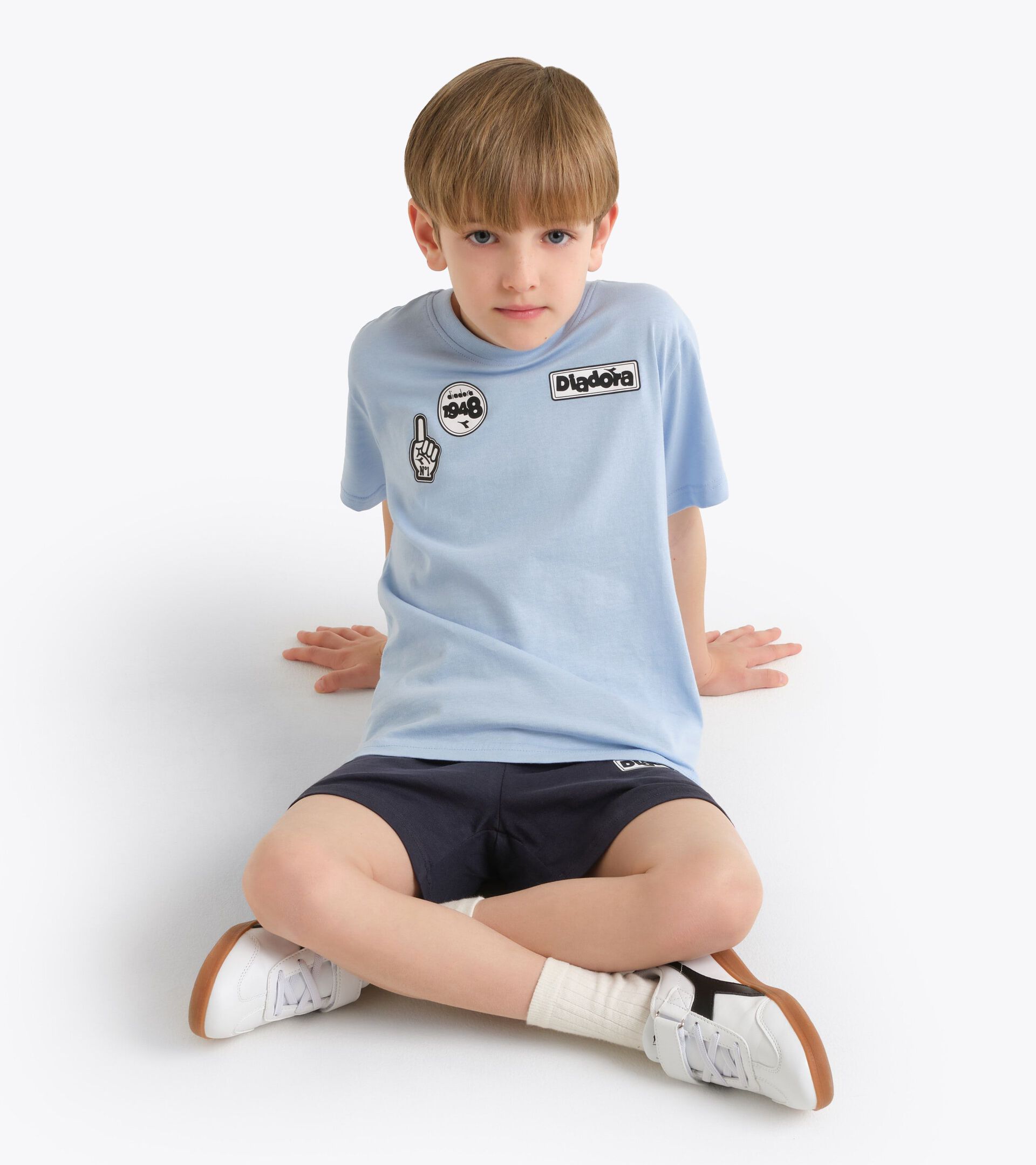 Sports set - T-shirt and shorts - Boys
 JB. SET  ESS. SPORTS I SS SKYWAY BLUE - Diadora