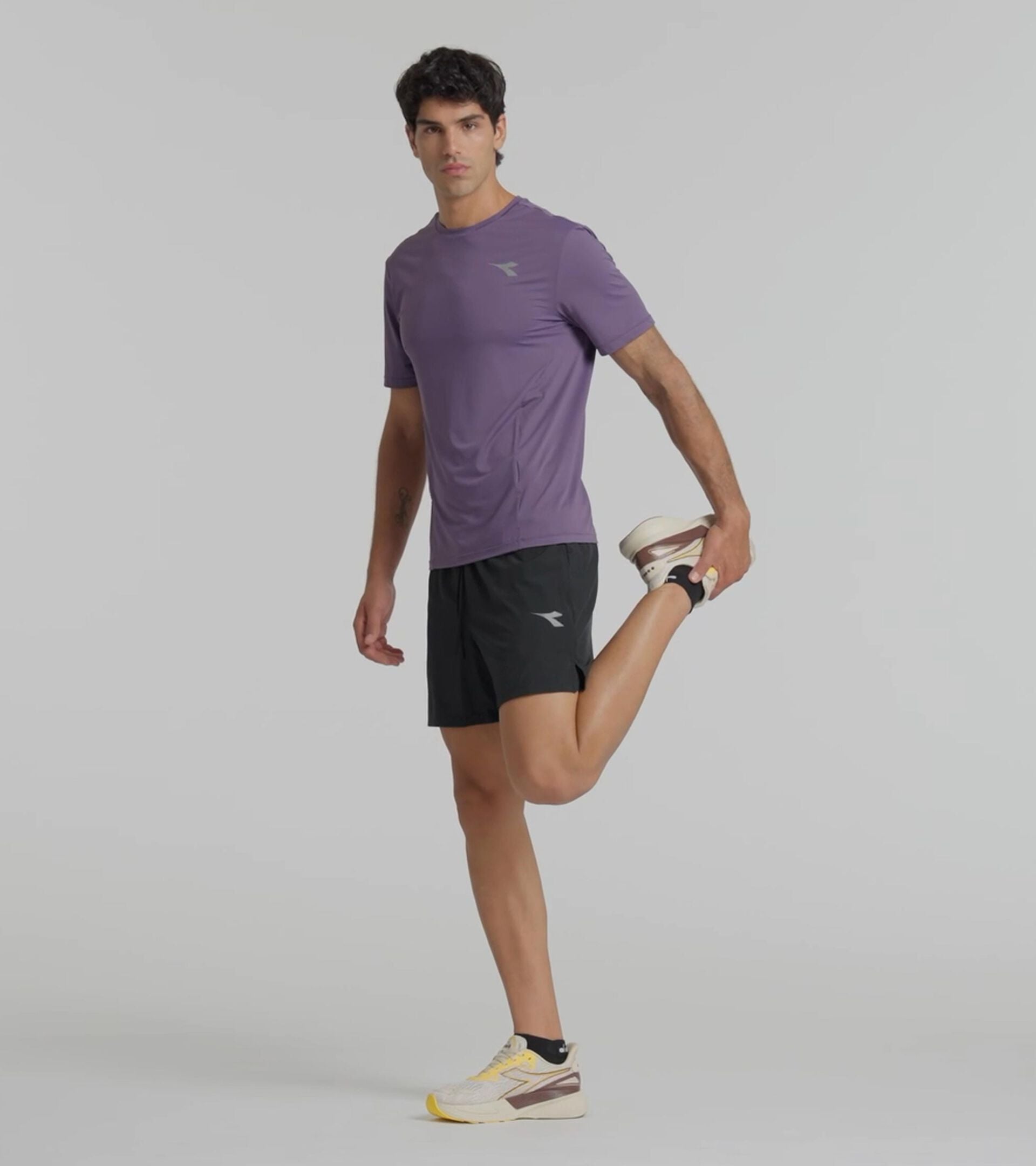 2-in-1 5'' Running Shorts - Training - Men&rsquo;s SHORTS 2IN1 5 BLACK - Diadora