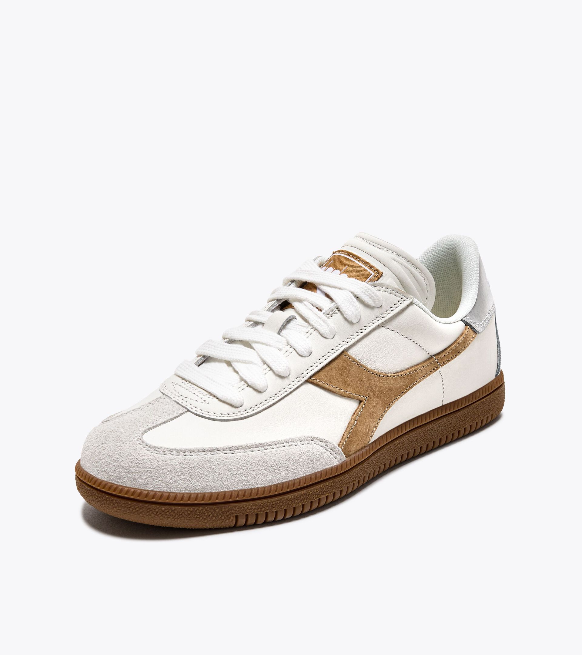 Leather sneakers - All-Gender TRAINER METAL WHITE/CROISSANT - Diadora