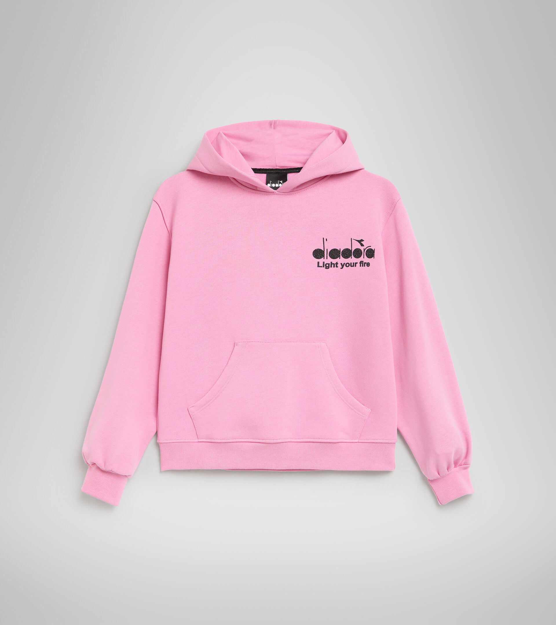 Hoodie with pocket - Girl JG.HOODIE D PINK MOTHER-OF-PEARL - Diadora