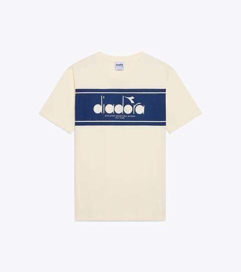 Short-sleeved T-shirt - Regular fit - Men&rsquo;s LOGO SPECTRA SS T-SHIRT WHISPER WHITE - Diadora