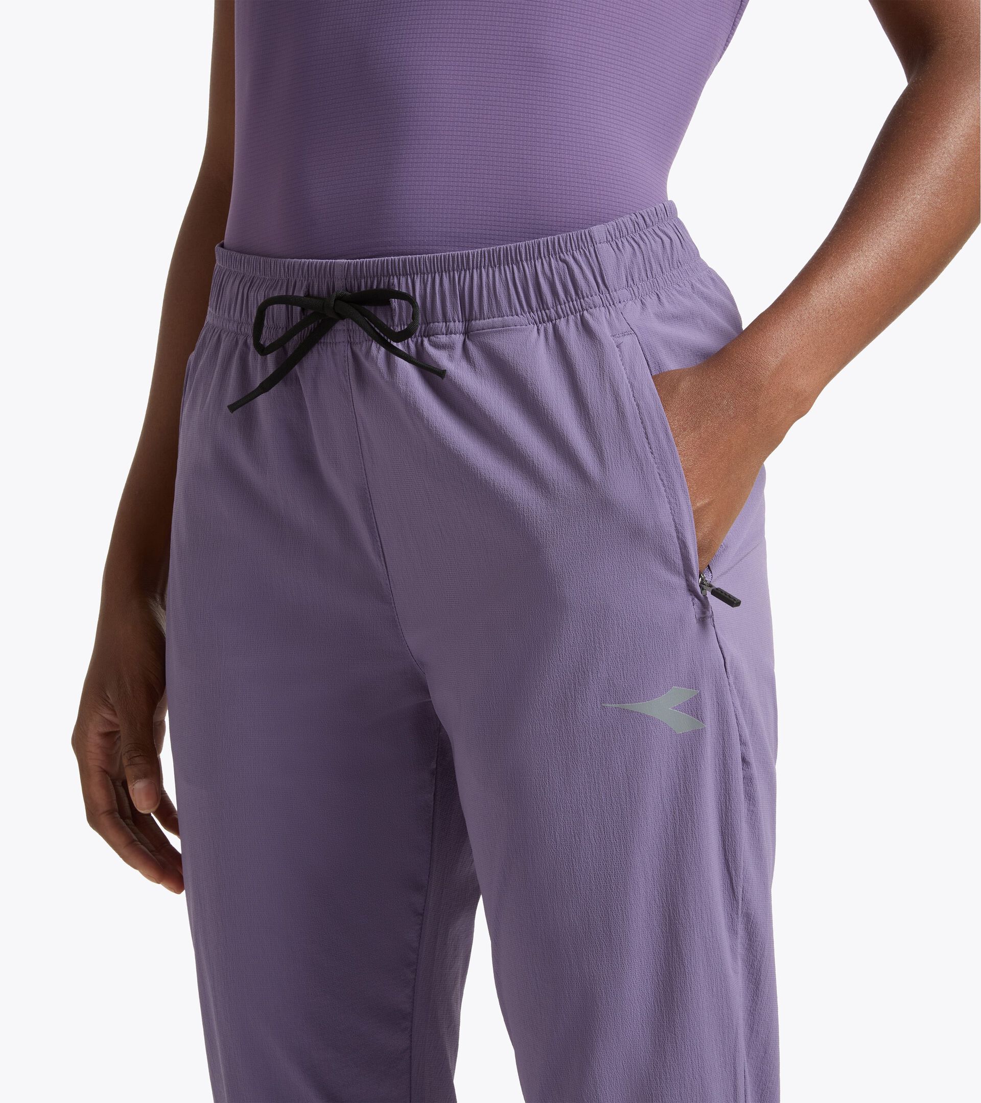Running Trousers - Training - Women&rsquo;s L. TECH PANTS VIOLET GRAPE COMPOTE - Diadora