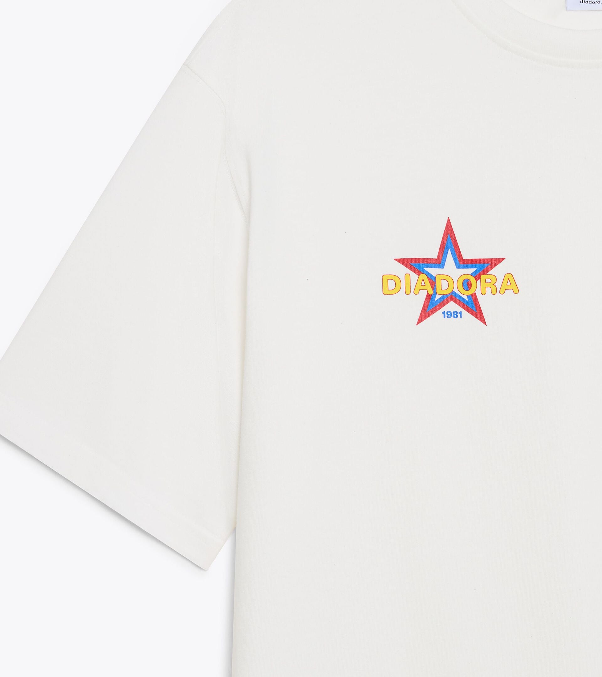 Recycled Cotton T-shirt - Made In Italy - All-gender T-SHIRT SS LEGACY II WHITE MILK - Diadora
