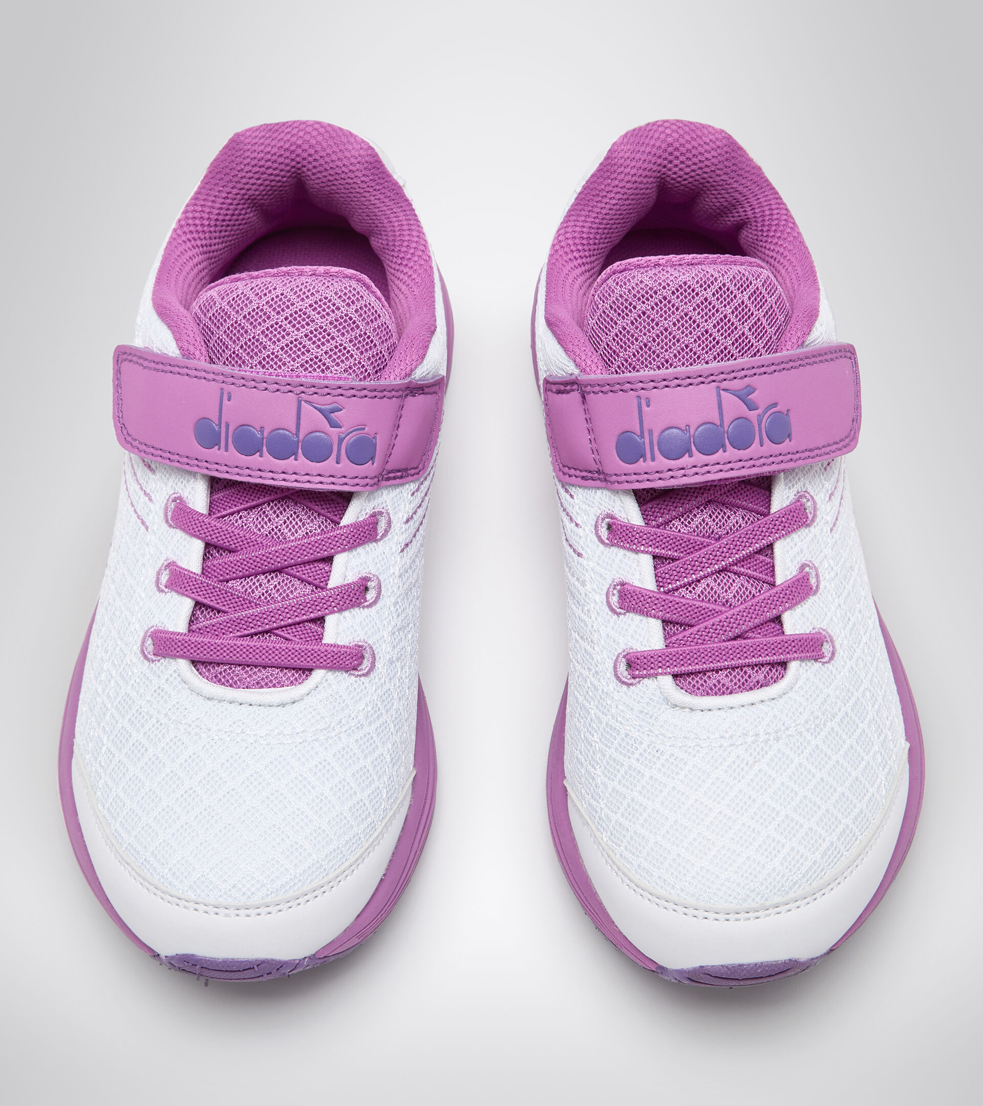 Running shoe - Unisex kids FLAMINGO 5 JR WHITE/ORCHID PINK - Diadora