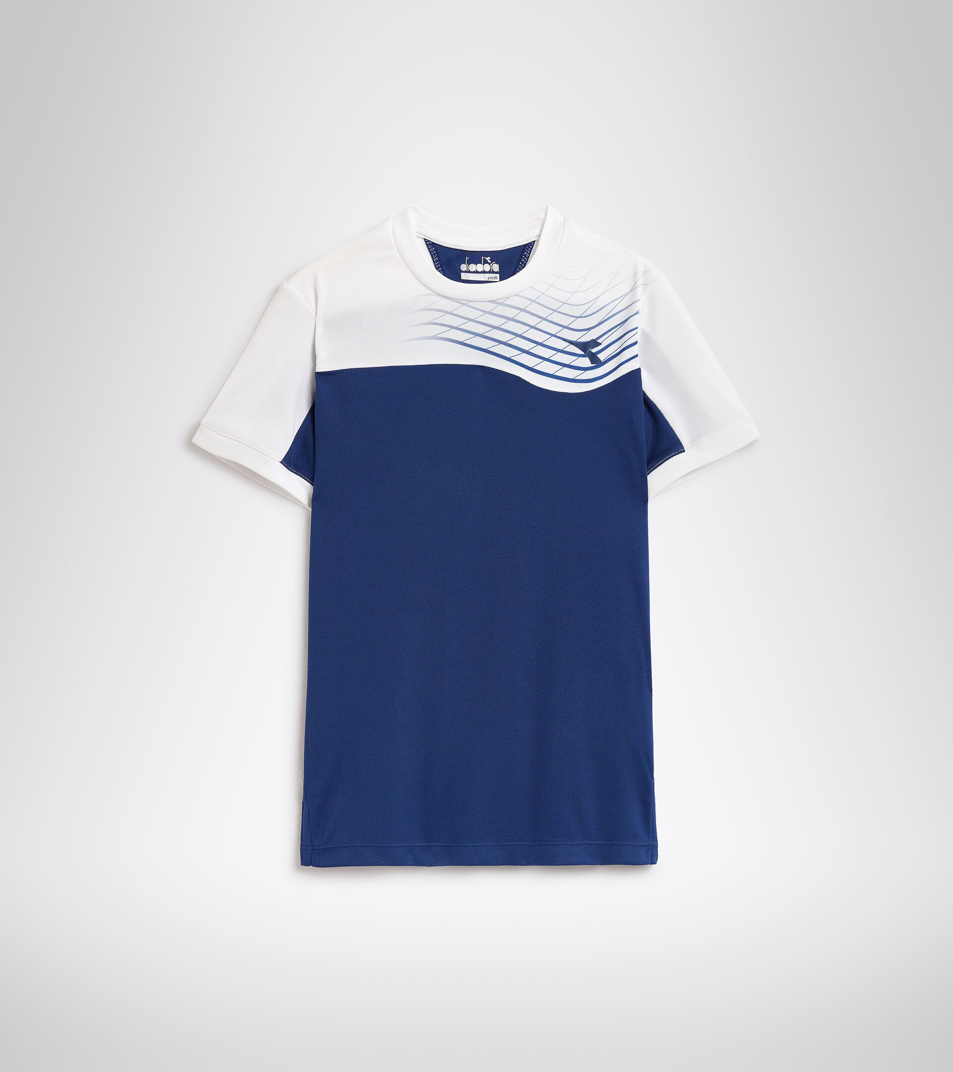 T-shirt de tennis - Junior J. T-SHIRT COURT BLEU DOMAINE - Diadora