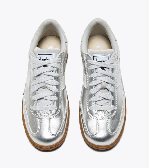 Leather sneakers - All-Gender TRAINER METALLIC SILVER METALIZED - Diadora