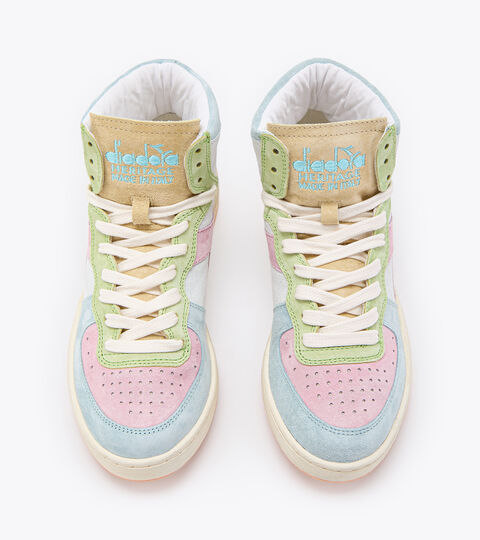 MI BASKET ARCOBALENO ITALIA, PASTEL YELLOW Made in Italy Heritage shoe - Unisex MI BASKET ARCOBALENO ITALIA PASTEL YELLOW - Diadora
