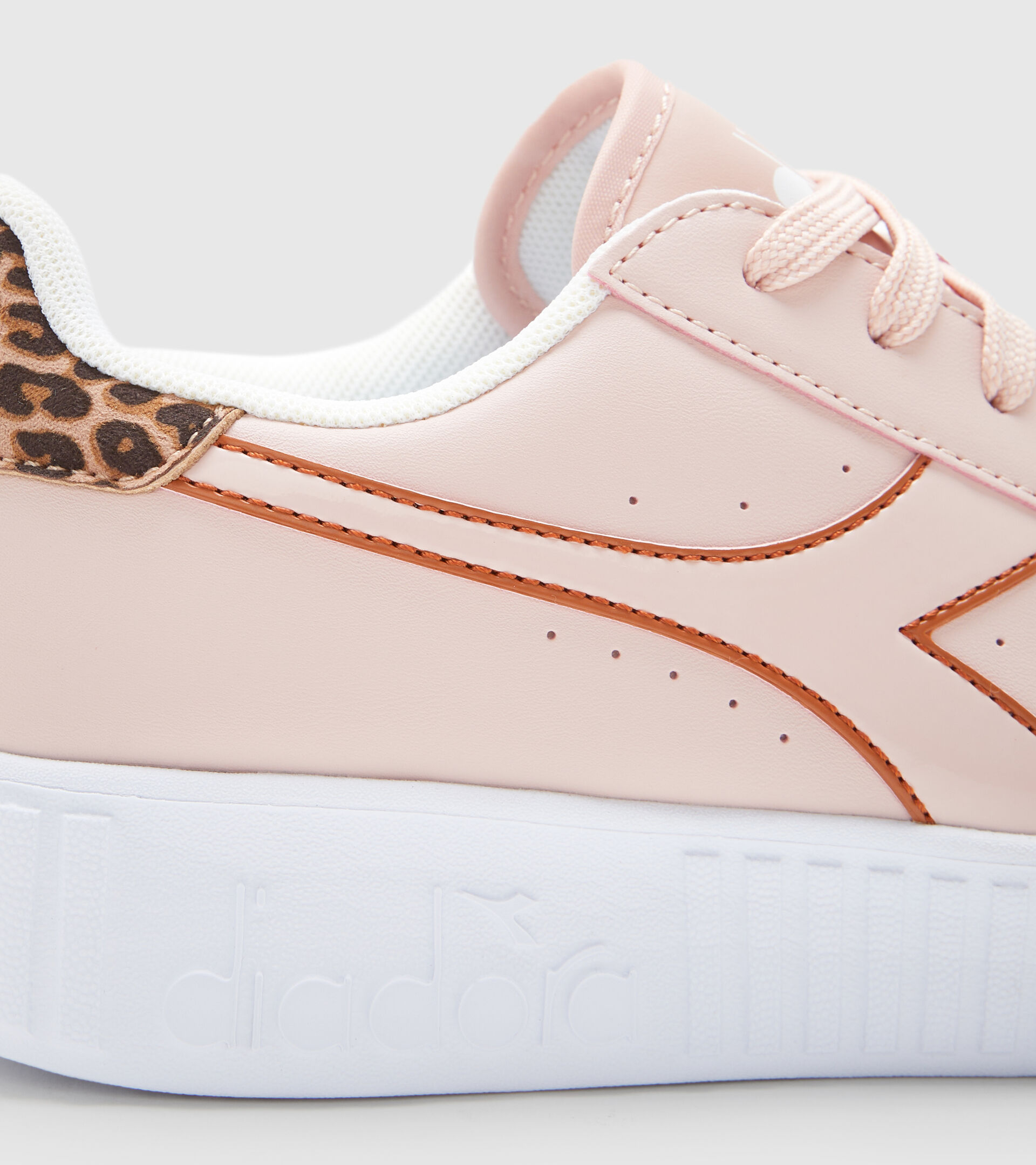 Sports shoes - Youth 8-16 years GAME STEP P LEOPARD GS PEACH PINK  (50185) - Diadora