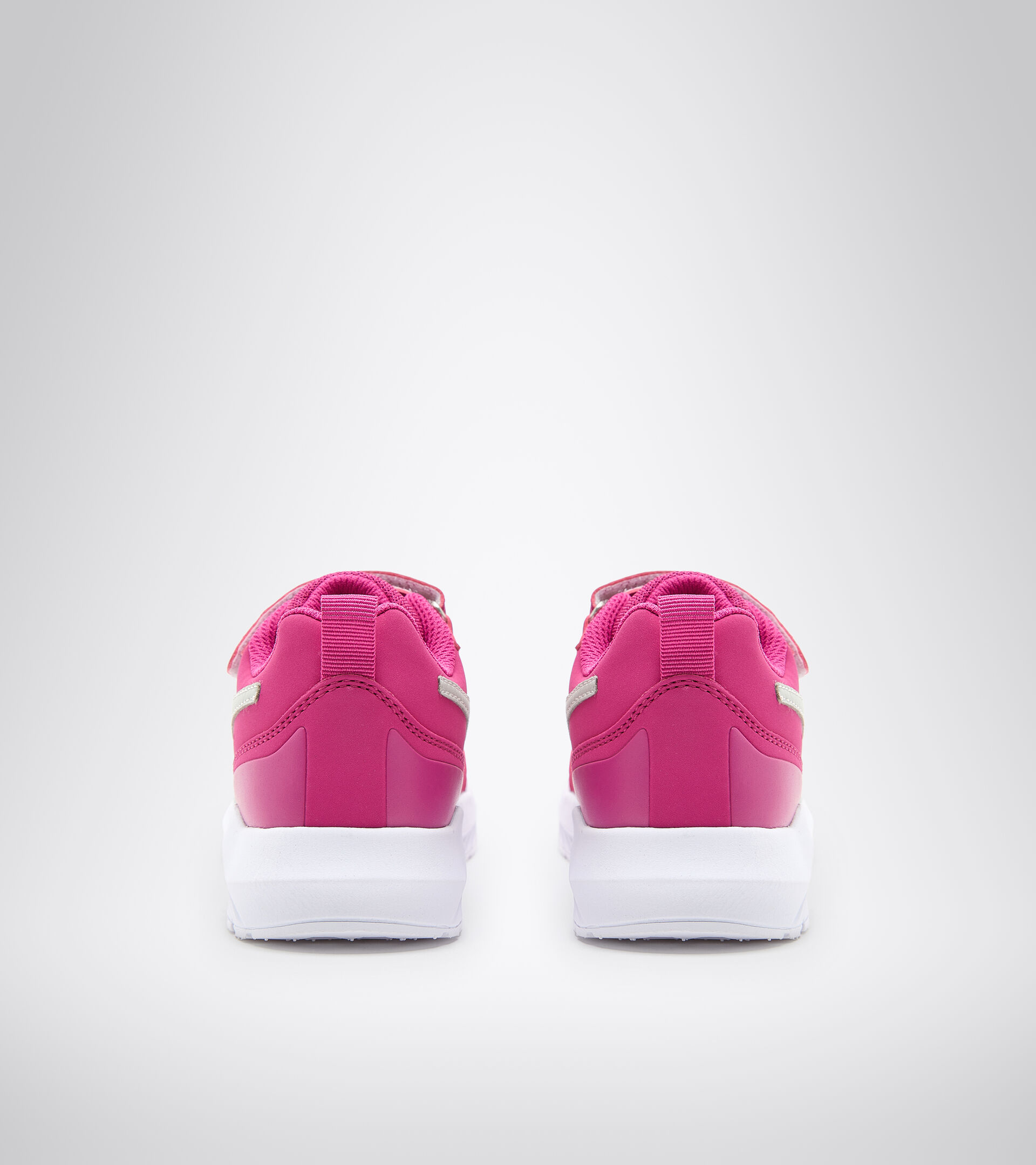 Junior Velcro-strap running shoes - Unisex FALCON 2 SL JR V FUCHSIA RED/WHITE - Diadora