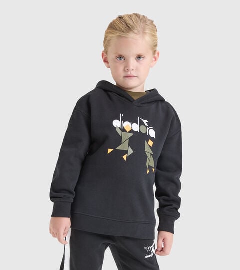 Hooded sweatshirt - Kids JB.HOODIE SWEAT TWISTER BLACK - Diadora