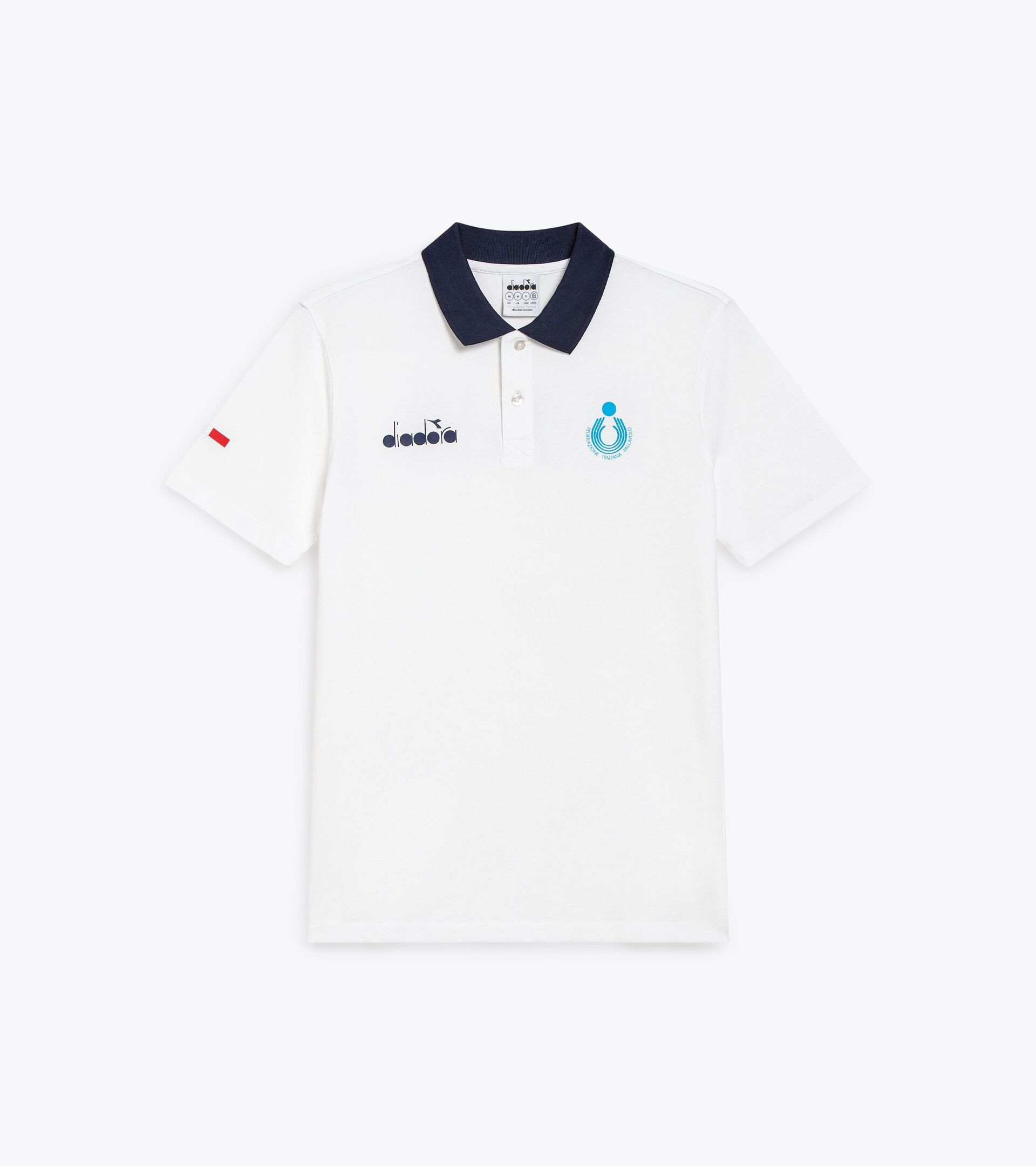 Polo di rappresentanza - Squadra Nazionale Beach Volley POLO RAPPRESENTANZA BV24 ITALIA BIANCO OTTICO - Diadora