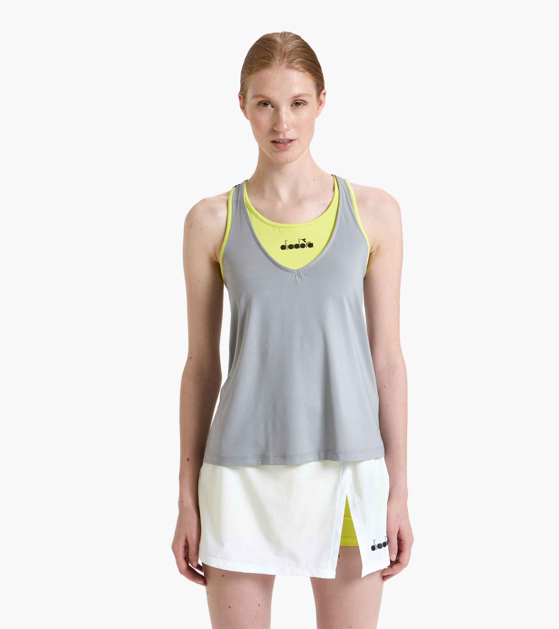 Apparel Sport DONNA L. TANK CLAY GRIS ALEACION Diadora